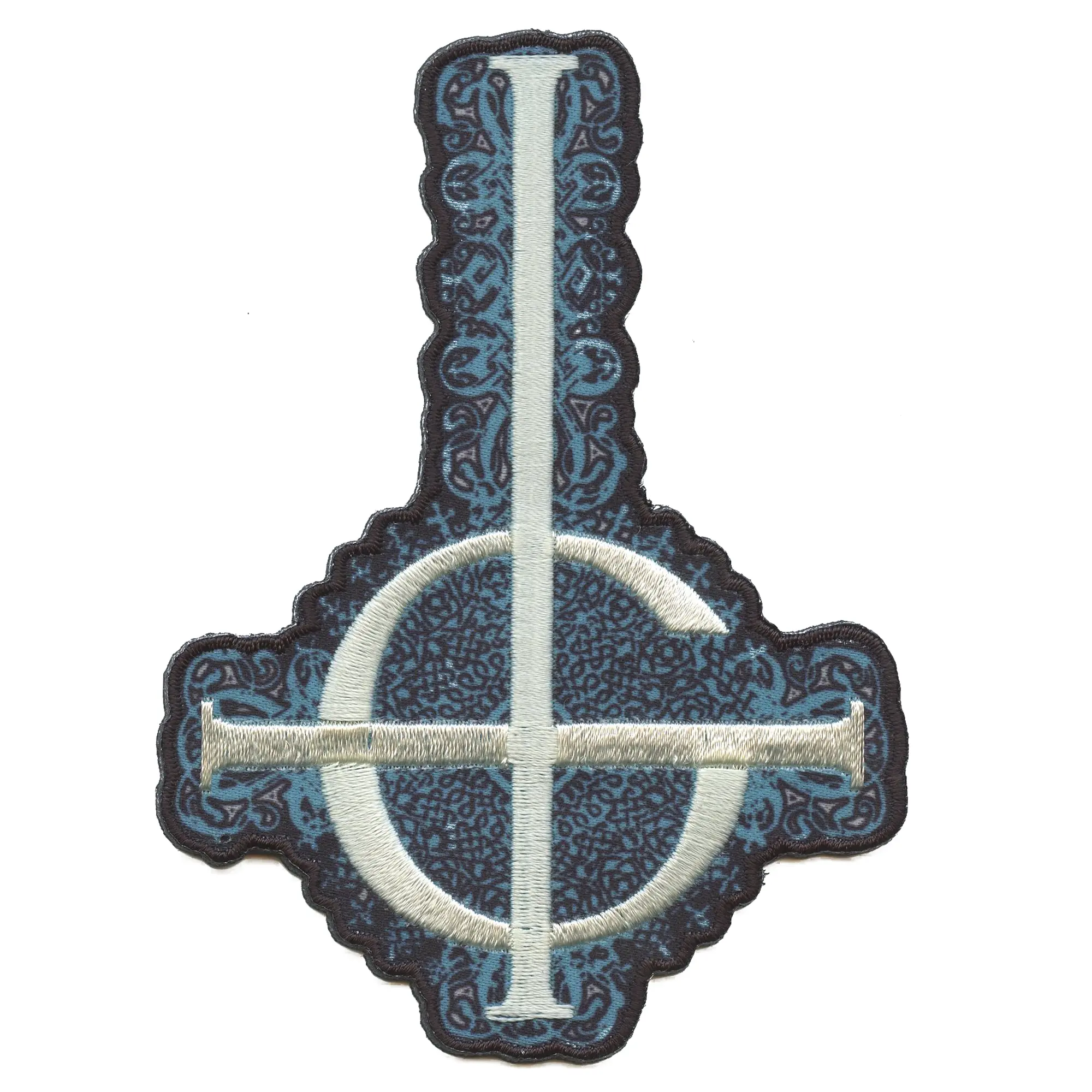 Ghost Rock Band Patch Opus Grucifix Upside Down Sublimated Embroidery Iron On