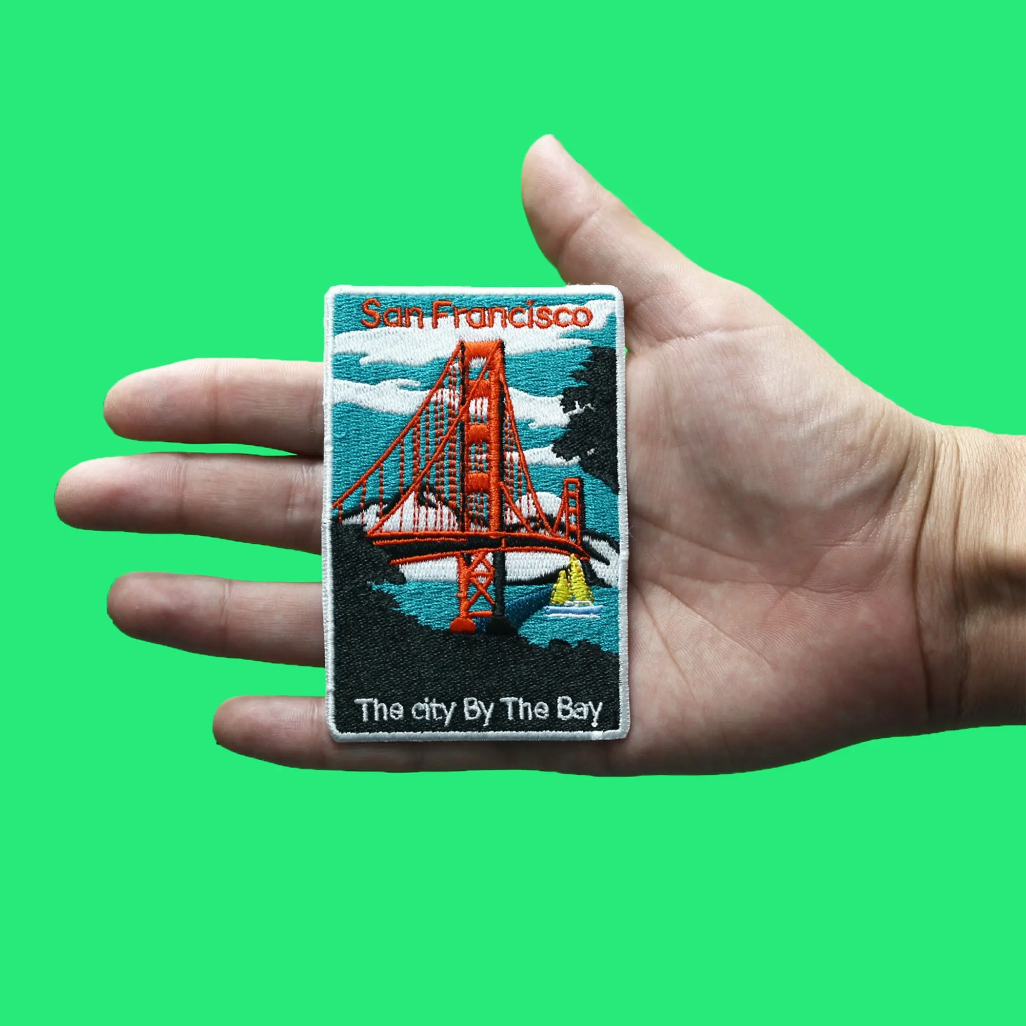 Golden Gate Bridge California Patch San Francisco Bay Embroidered Iron On - Image 2