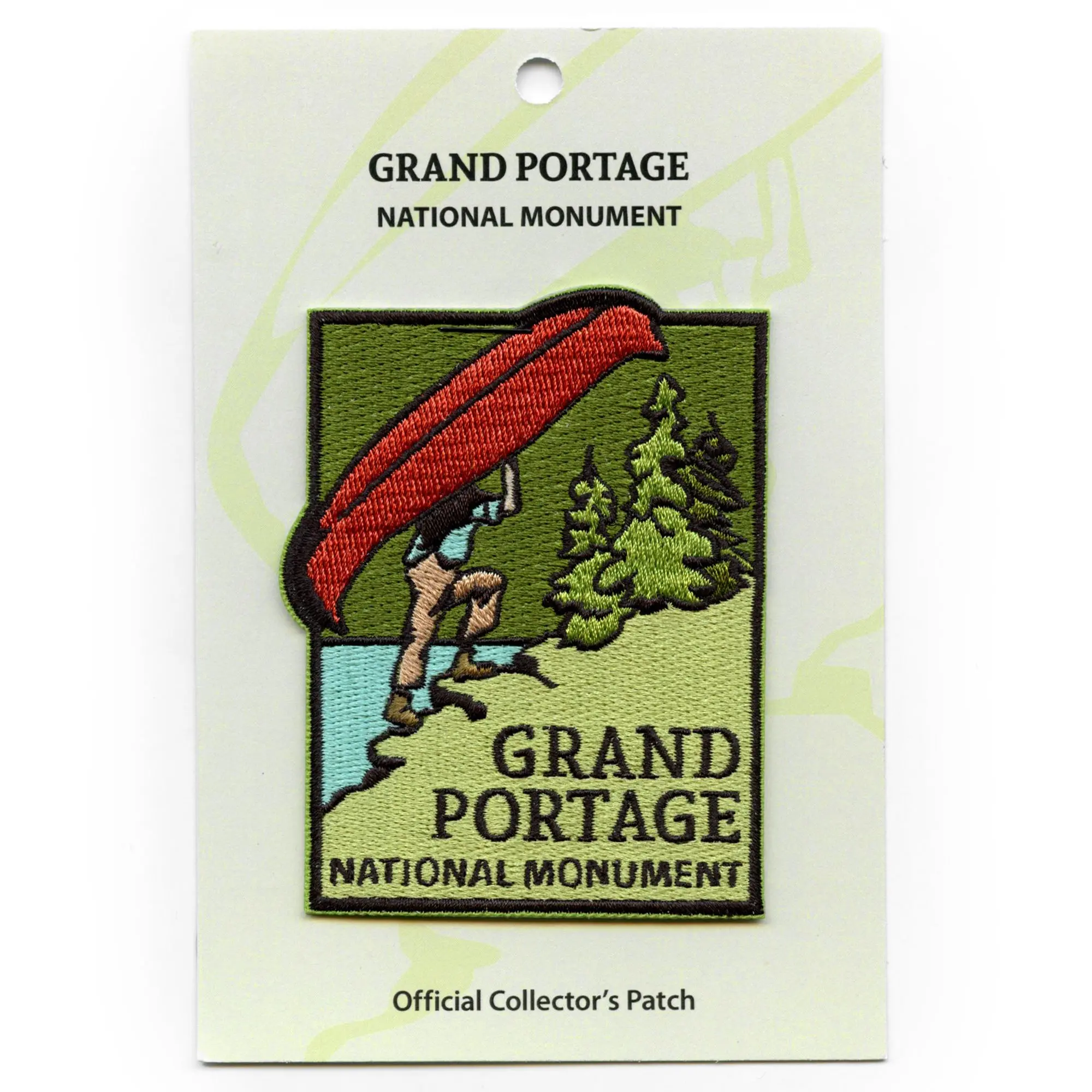 Grand Portage National Monument Park Patch Minnesota Midwestern Embroidered Iron On - Image 2