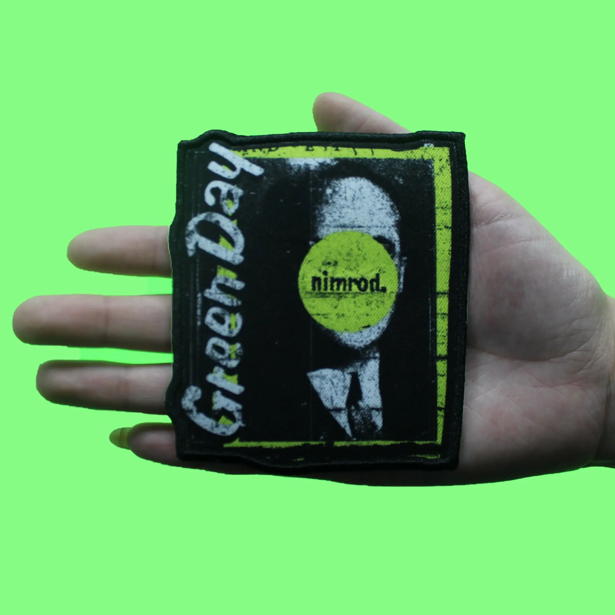 Green Day Band Patch Nimrod Album Cover Sublimated Iron On - Image 2