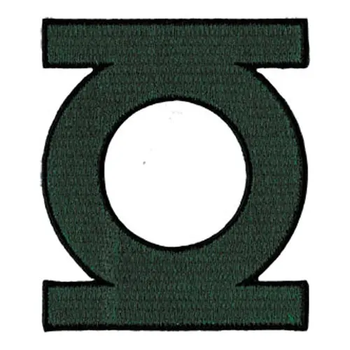 Green Lantern Logo Patch Medium Comic Book Hero Embroidered Iron On