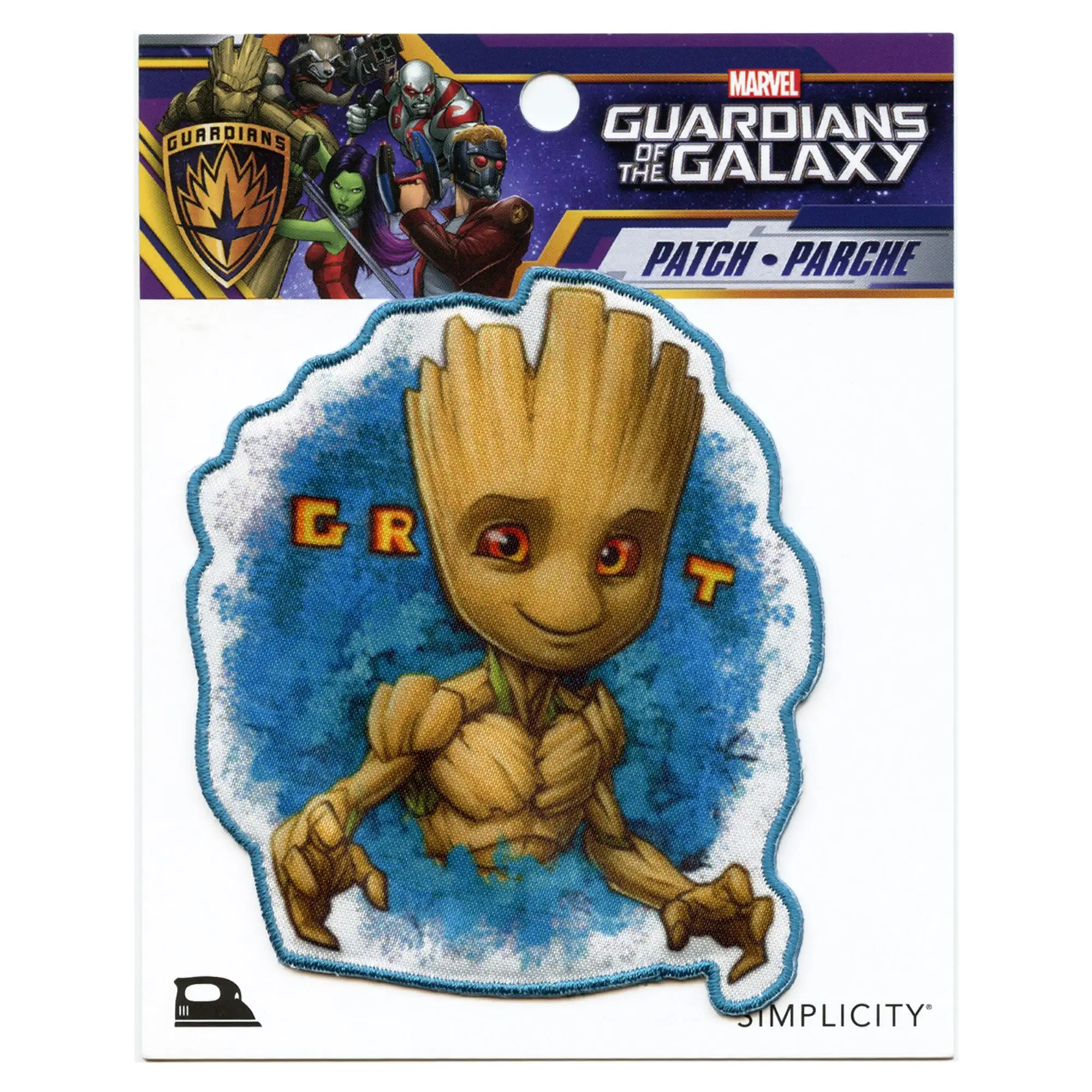Guardians of the Galaxy Kid Groot Patch Marvel Portrait Embroidered Iron On - Image 2