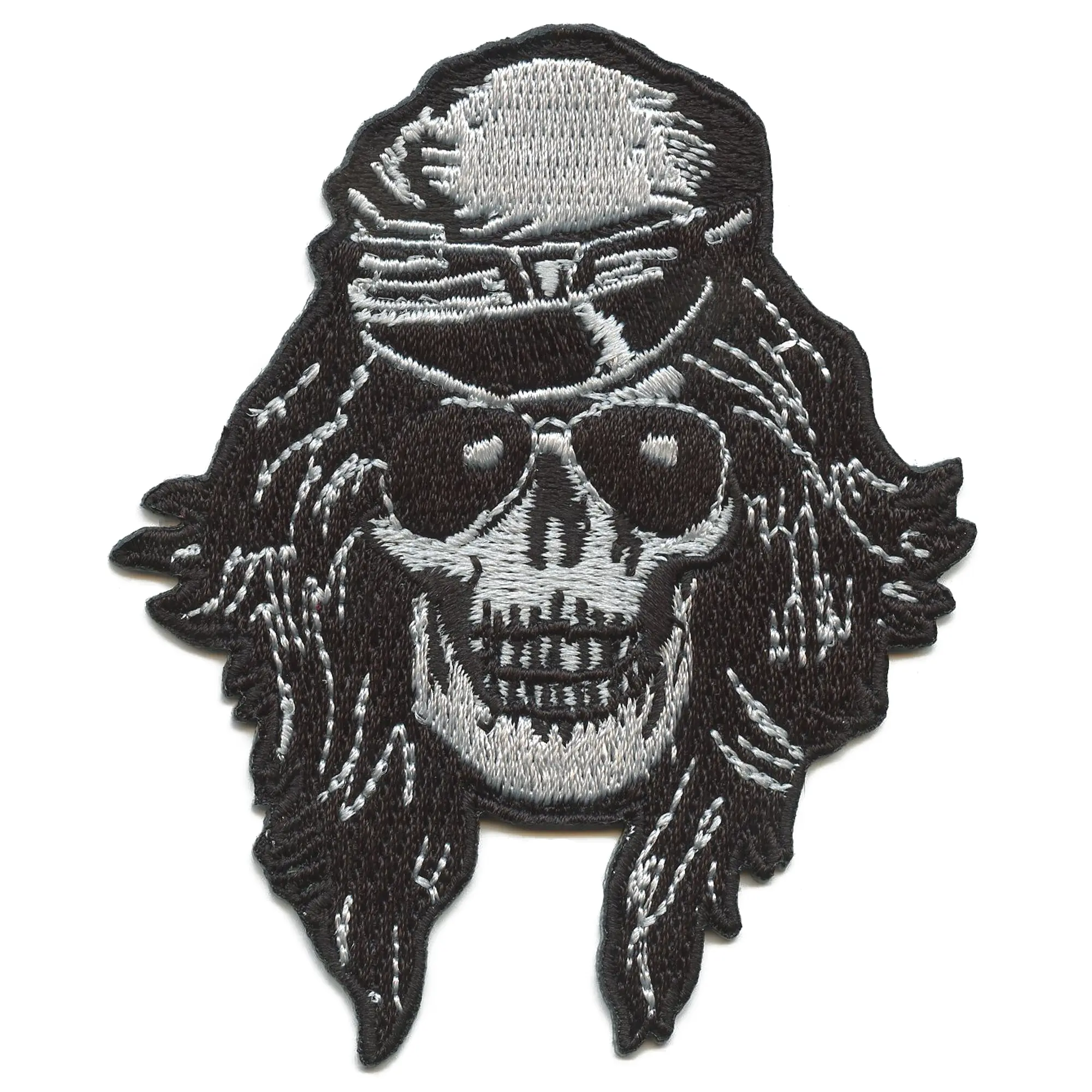 Guns N' Roses Patch Axel Rose Skull Embroidered Iron On