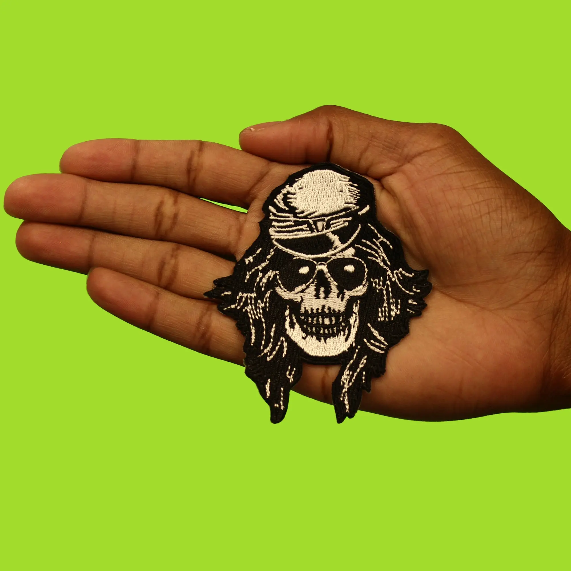 Guns N' Roses Patch Axel Rose Skull Embroidered Iron On - Image 2