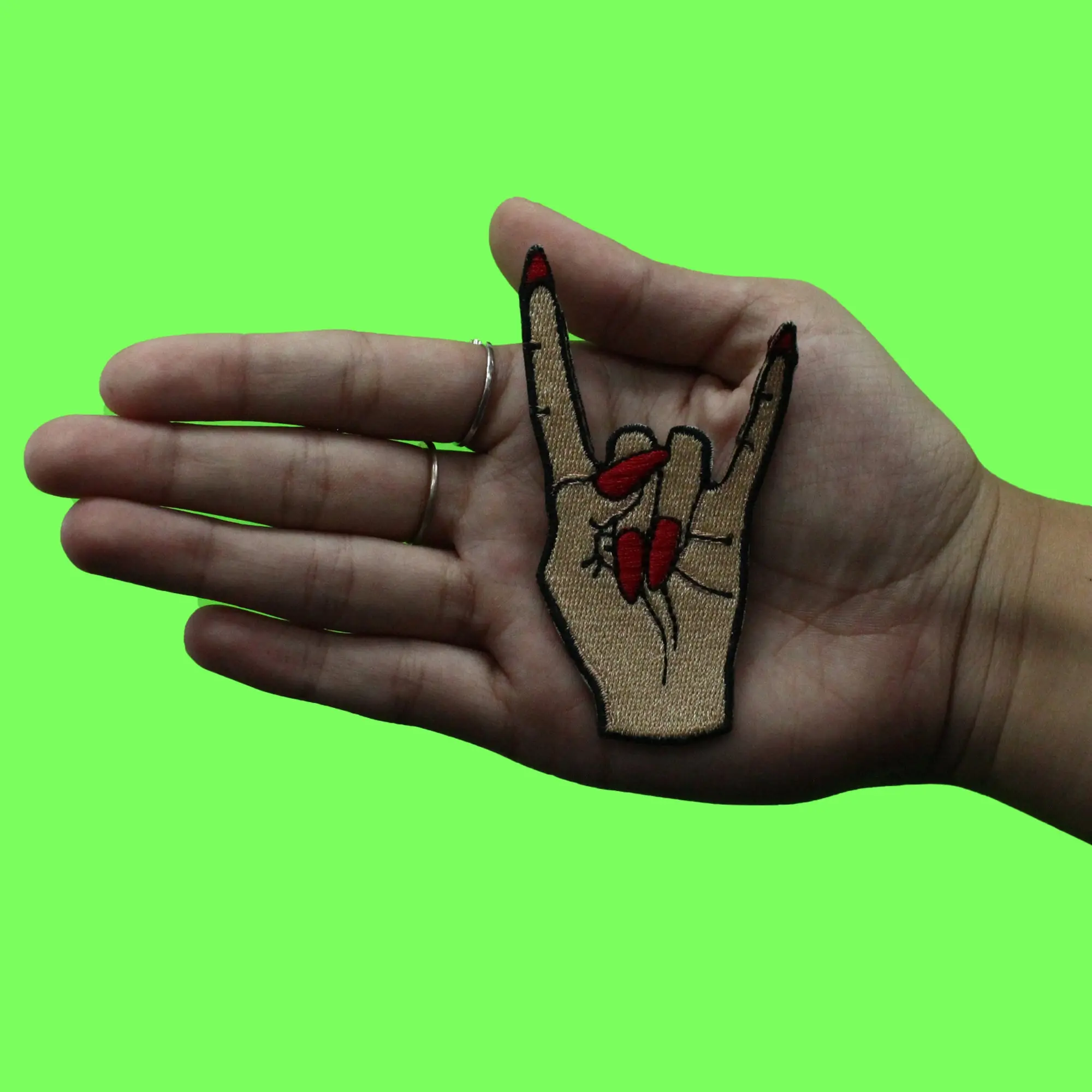 H-Town Girl Hand Patch Houston Travel Pride Embroidered Iron On - Image 2