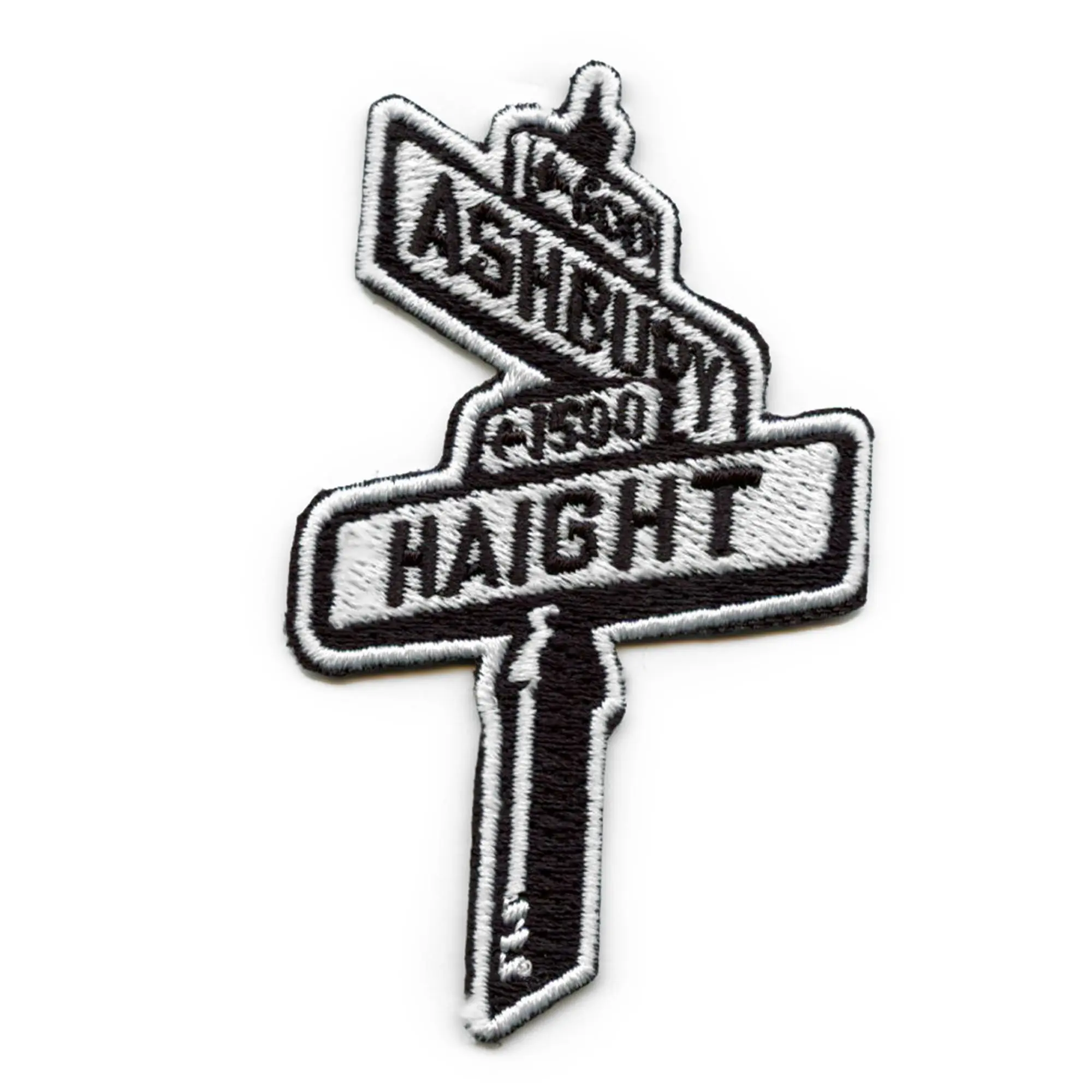 Haight Ashbury Iconic Sign Patch San Francisco Pride Movement Embroidered Iron On