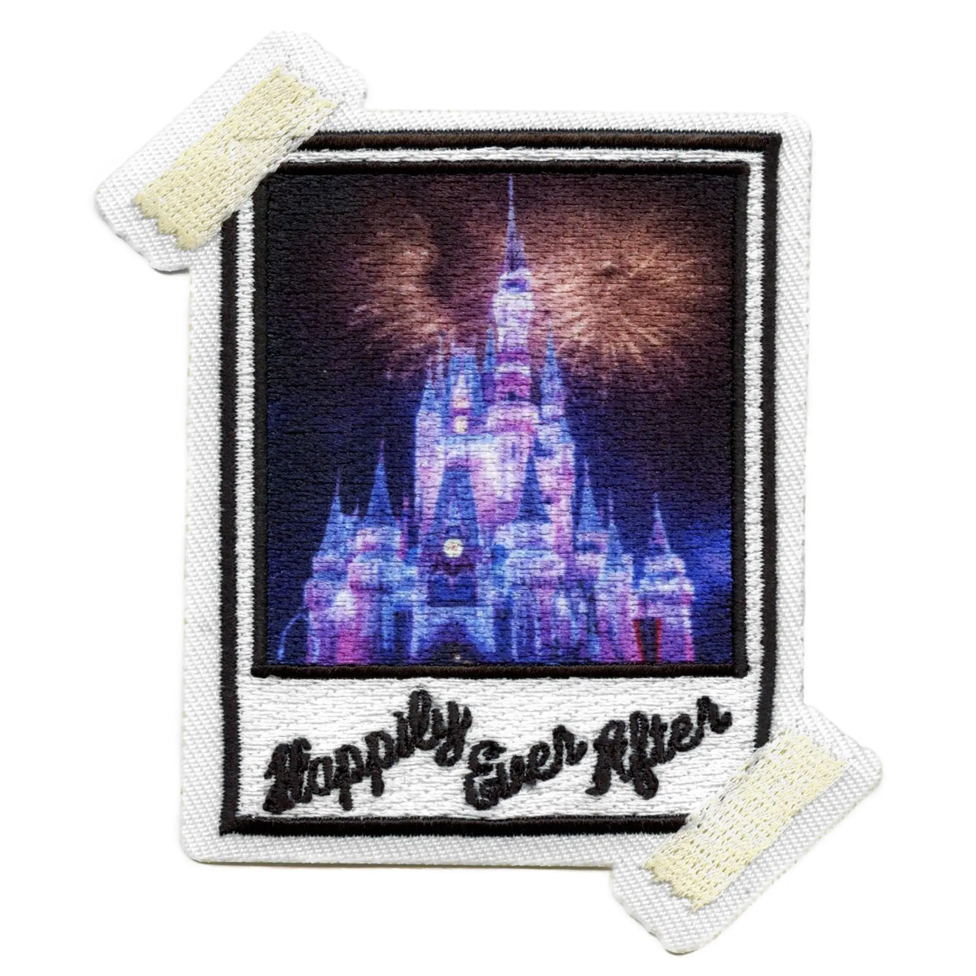 Happily Ever After Scrapbook Patch Snapshot Picture Film  Embroidered Iron on