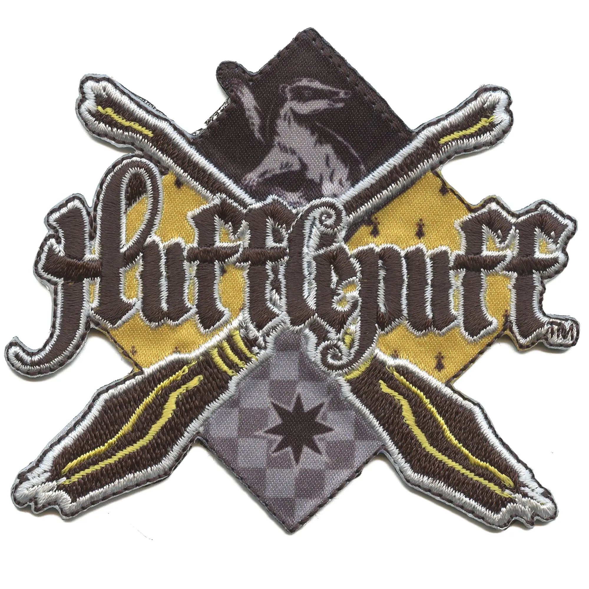 Harry Potter Movie Patch Fun Hufflepuff Crest Sublimated Embroidered Iron On