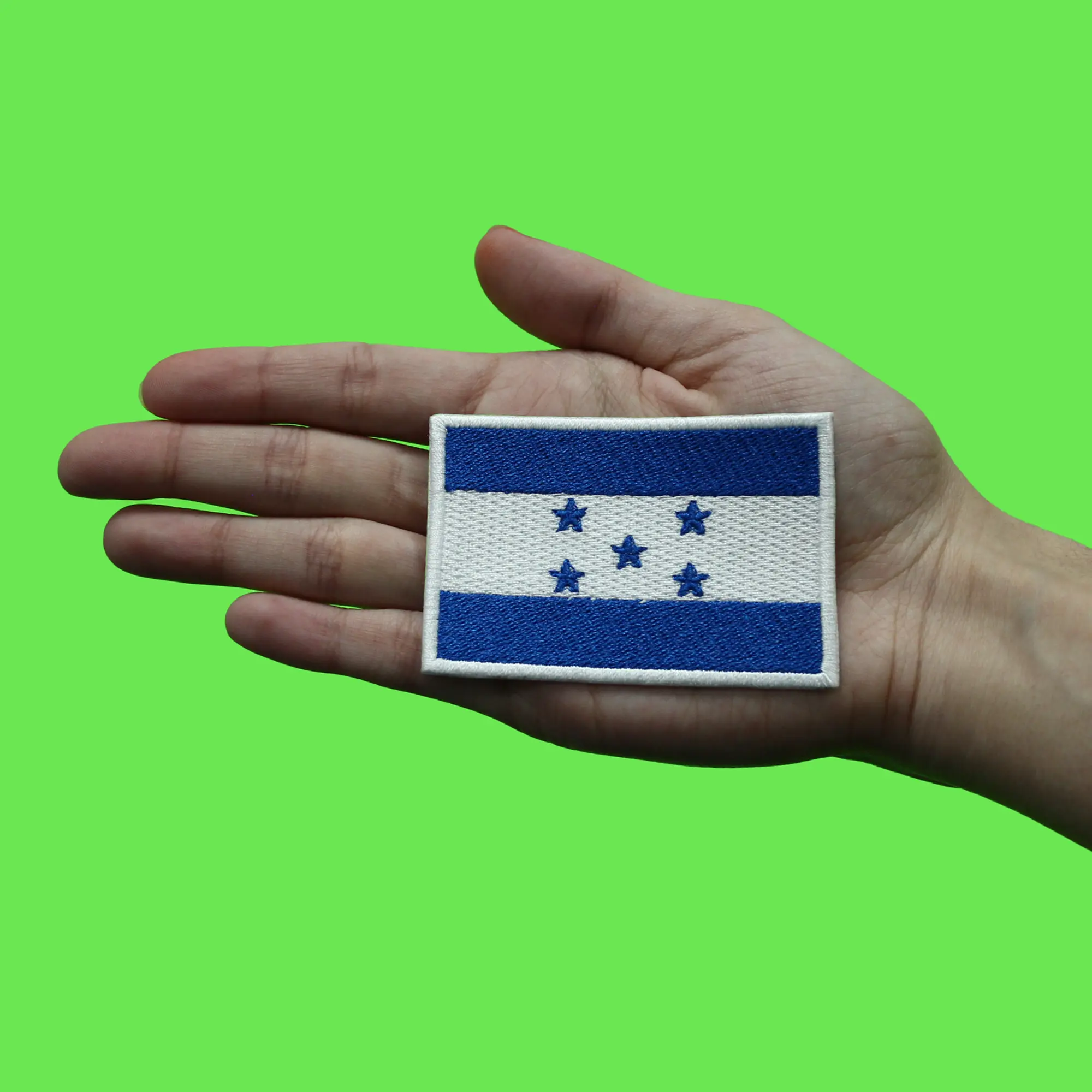 Honduras Country Flag Patch Hispanic Central America Embroidered Iron on - Image 2