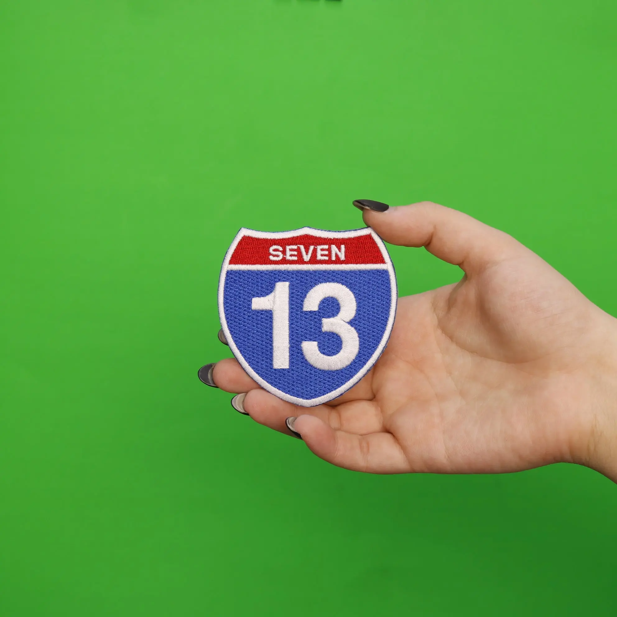 Houston 713 Road Sign Embroidered Iron On Patch - Image 3
