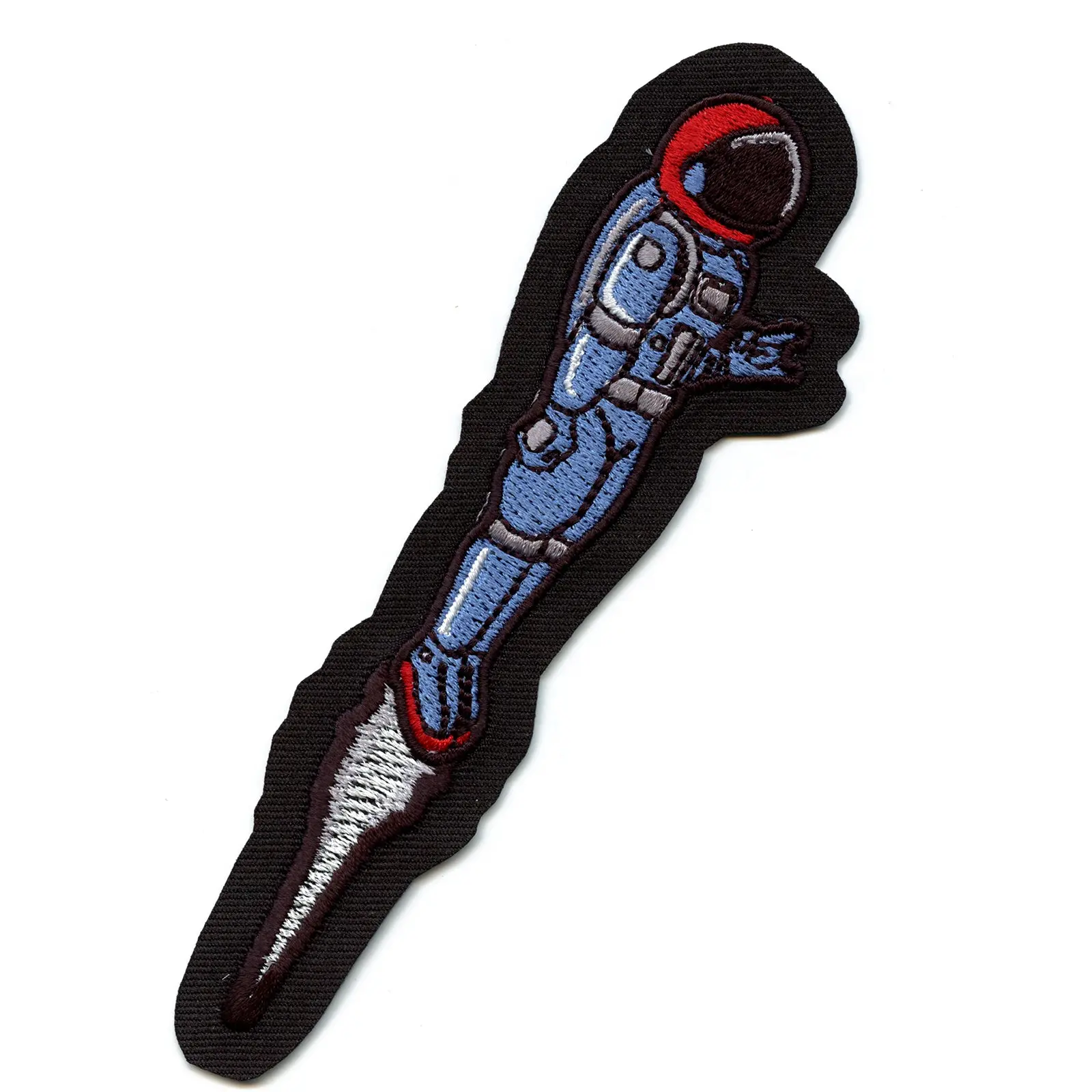 Houston Astronaut Taking Off Into Space Basketball Parody Embroidered Iron On Patch - Image 2