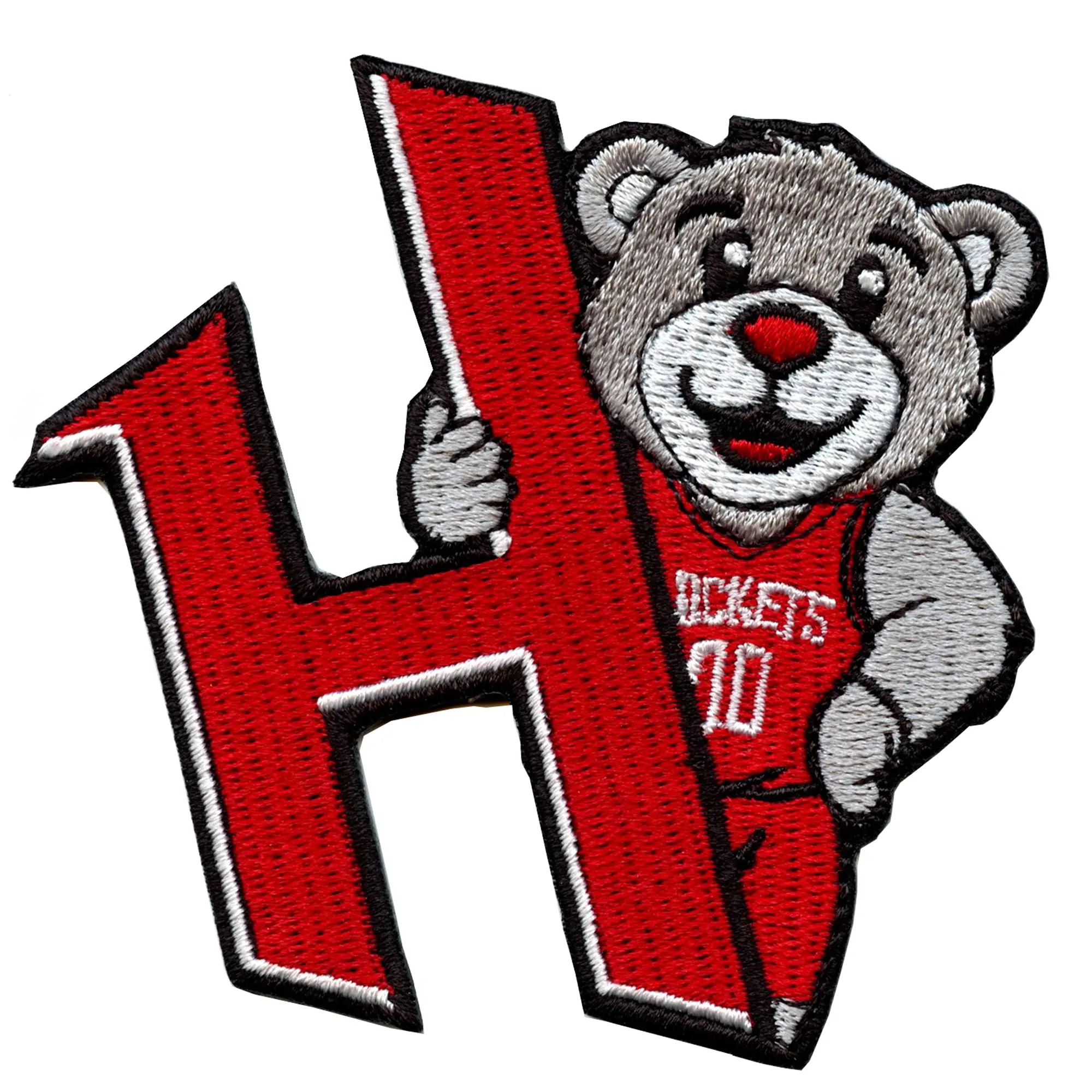 Houston Basketball Mascot Patch H City Pride Embroidered Iron On