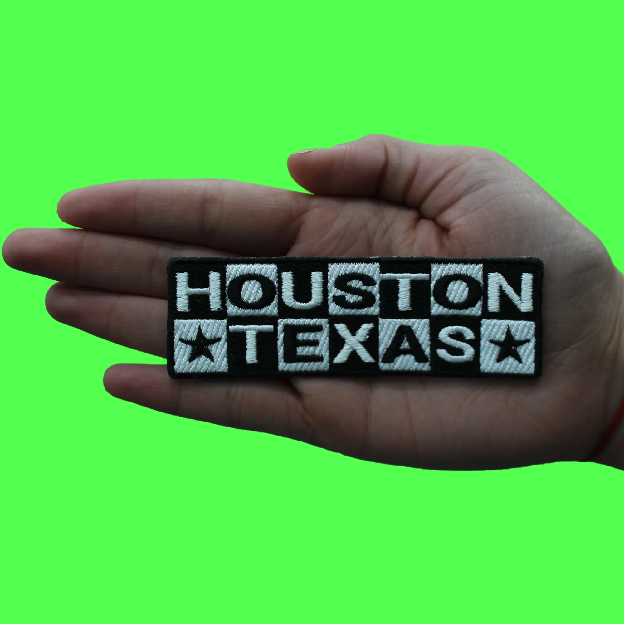 Houston Texas Cartoon Logo Patch TV Show Network Embroidered Iron On - Image 2