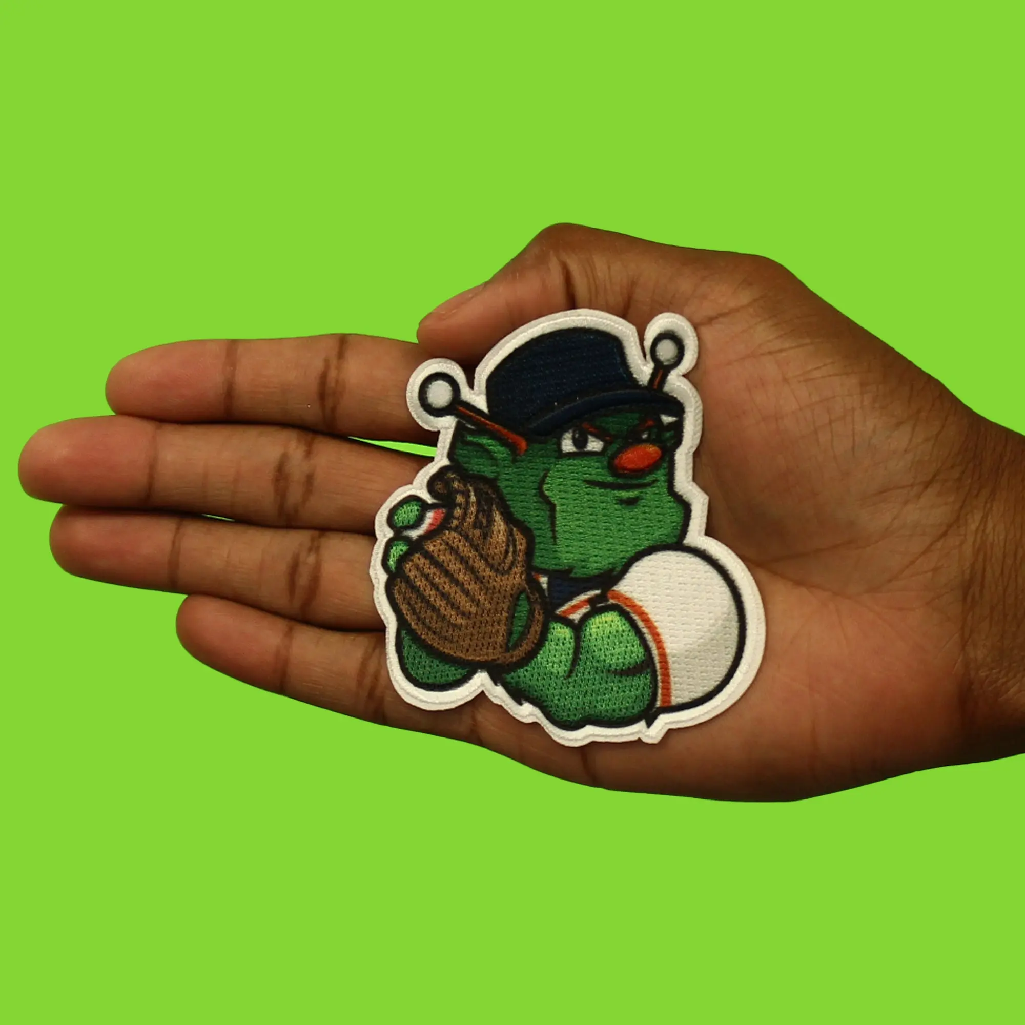 Houston Texas Mascot PhotoPatch Baseball Alien Parody Embroidery Iron On - Image 2