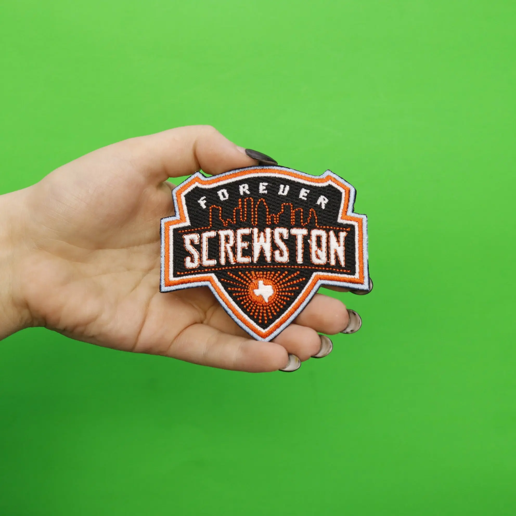 Houston Texas Forever Screwston Soccer Parody Iron On Patch - Image 3