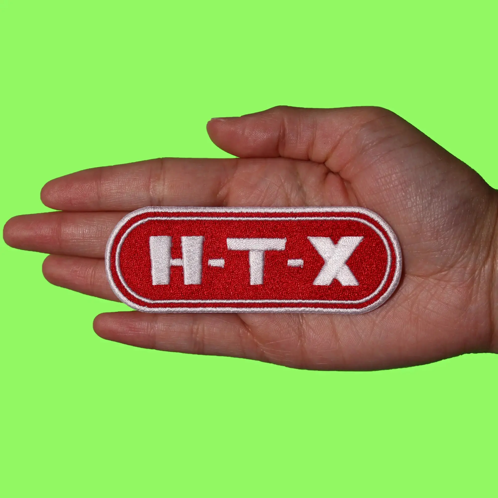 HTX Market Logo Patch Houston Parody Store Embroidered Iron On - Image 3