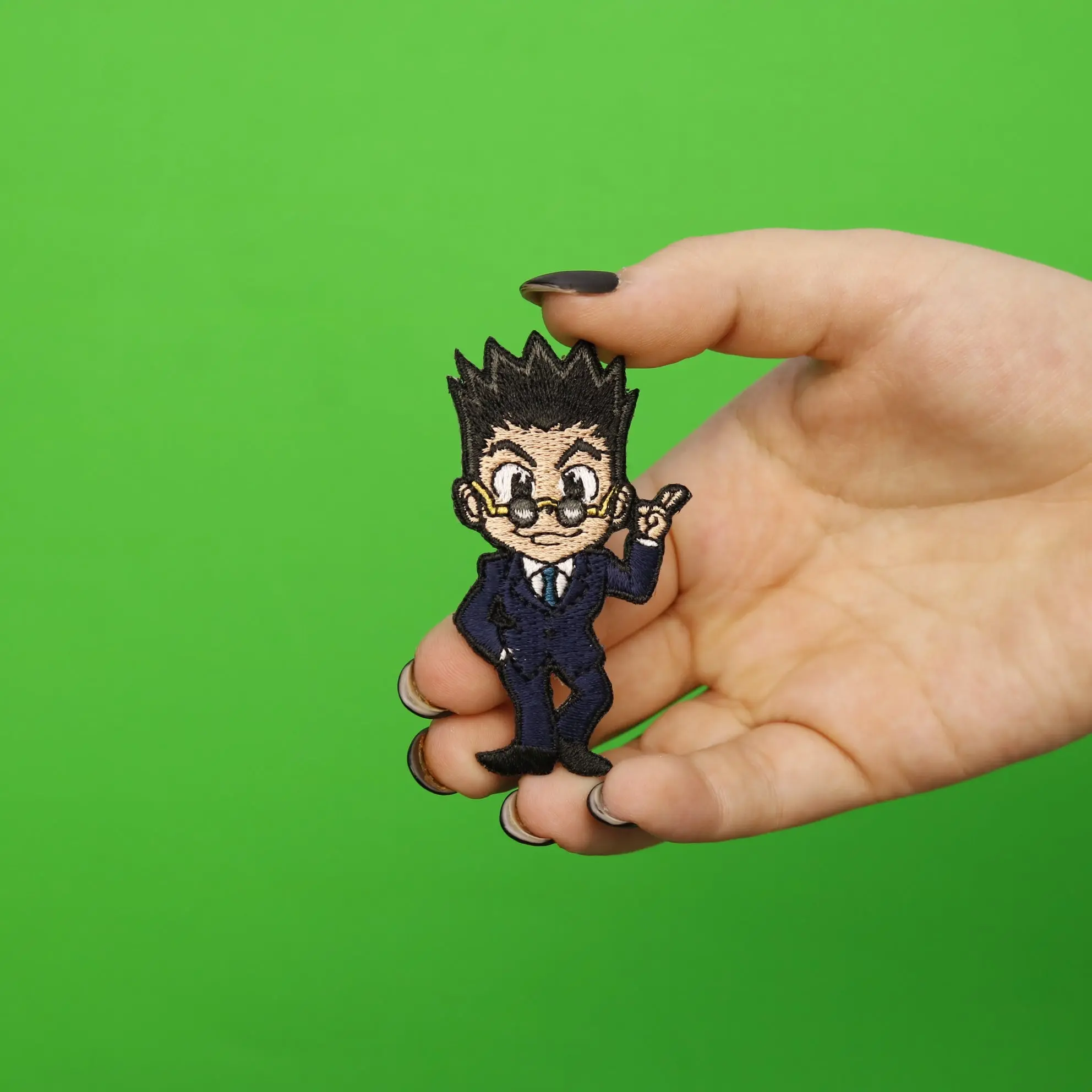 HunterXHunter Anime Leorio Full Body Embroidered Iron on Patch - Image 2