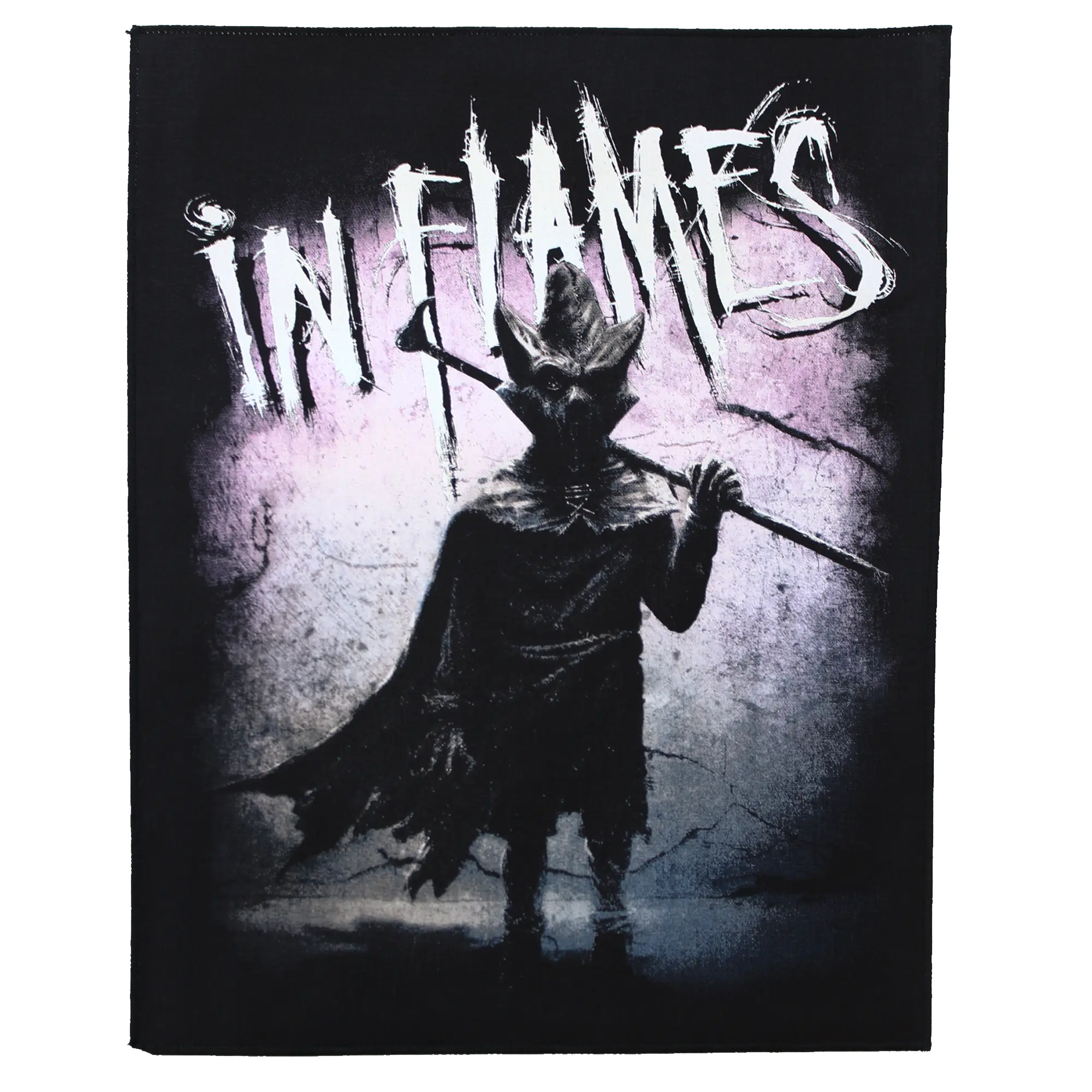 In Flames The Mask Back Patch Punk Rock XL DTG Printed Sew On
