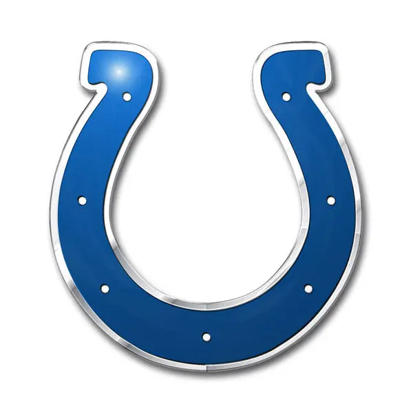 Indianapolis Colts Colored Aluminum Car Auto Emblem