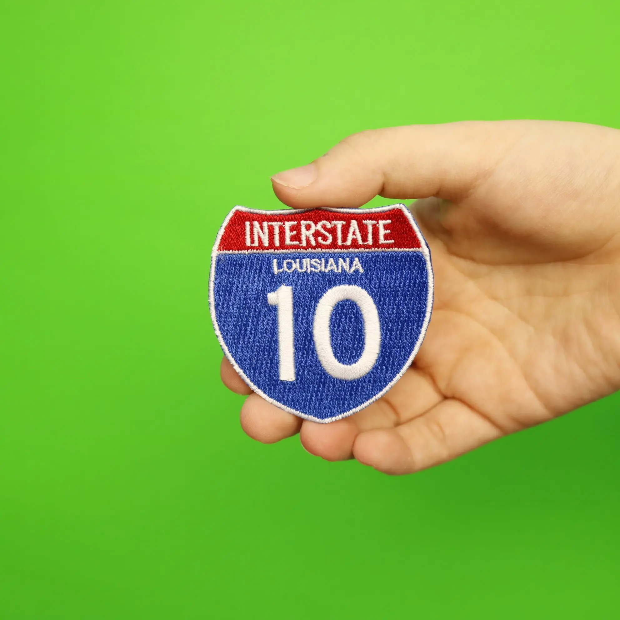 Interstate 10 I-10 Road Sign Embroidered Iron On Patch - Image 3