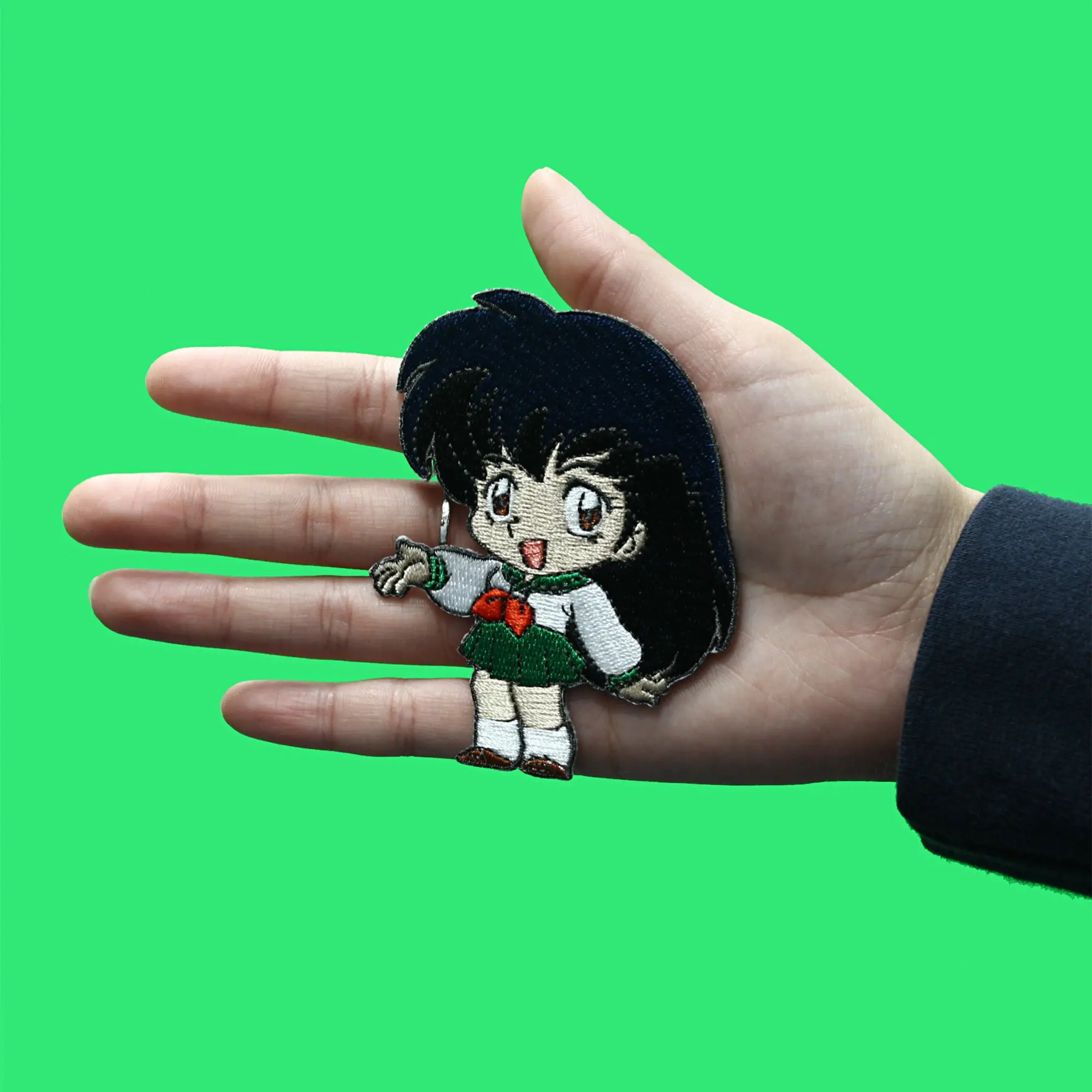 Inuyasha Kagome Full Body Patch Chibi Hero Anime Embroidered Iron On - Image 2