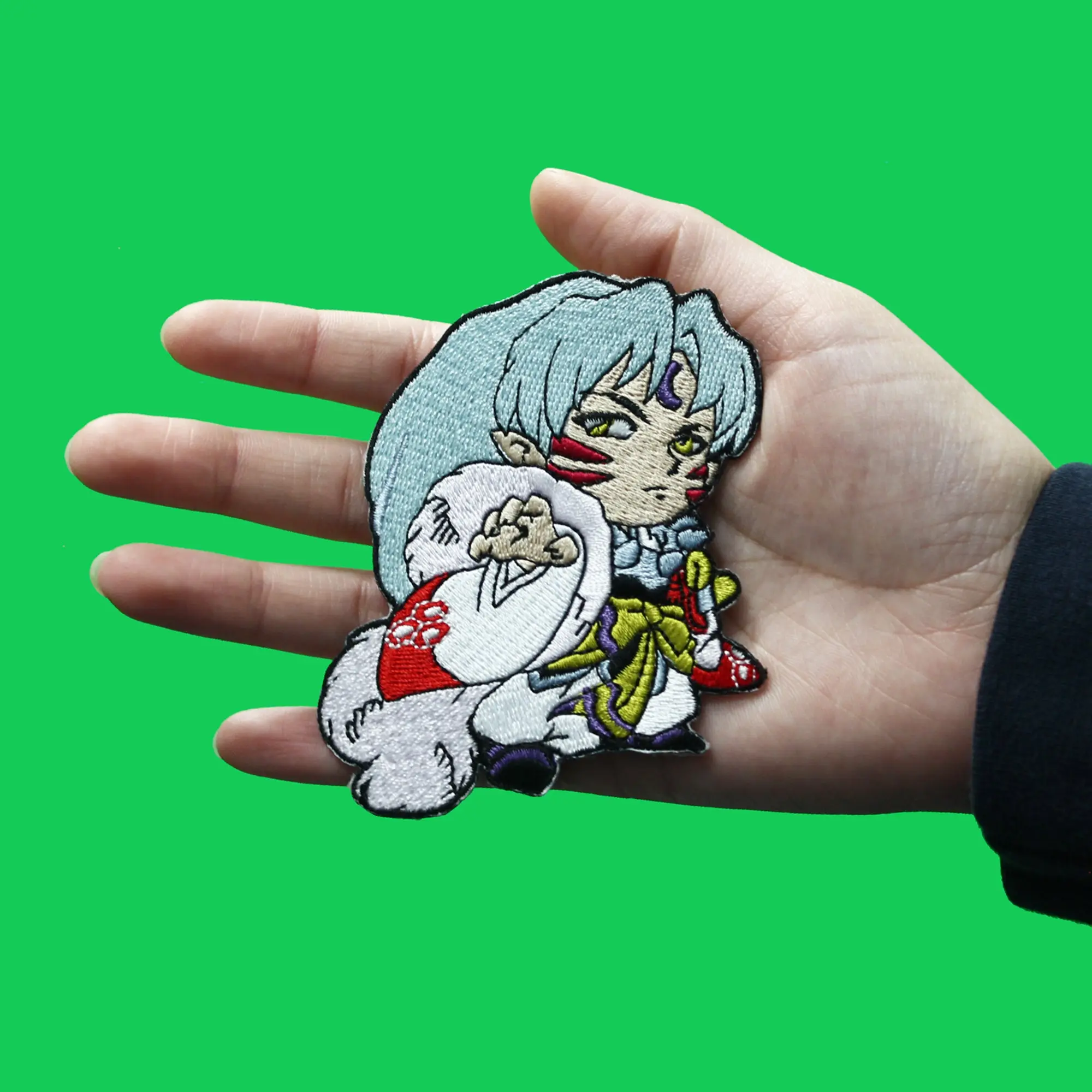 Inuyasha Sesshomoru Pose Patch Full Body Anime Embroidered Iron On - Image 2