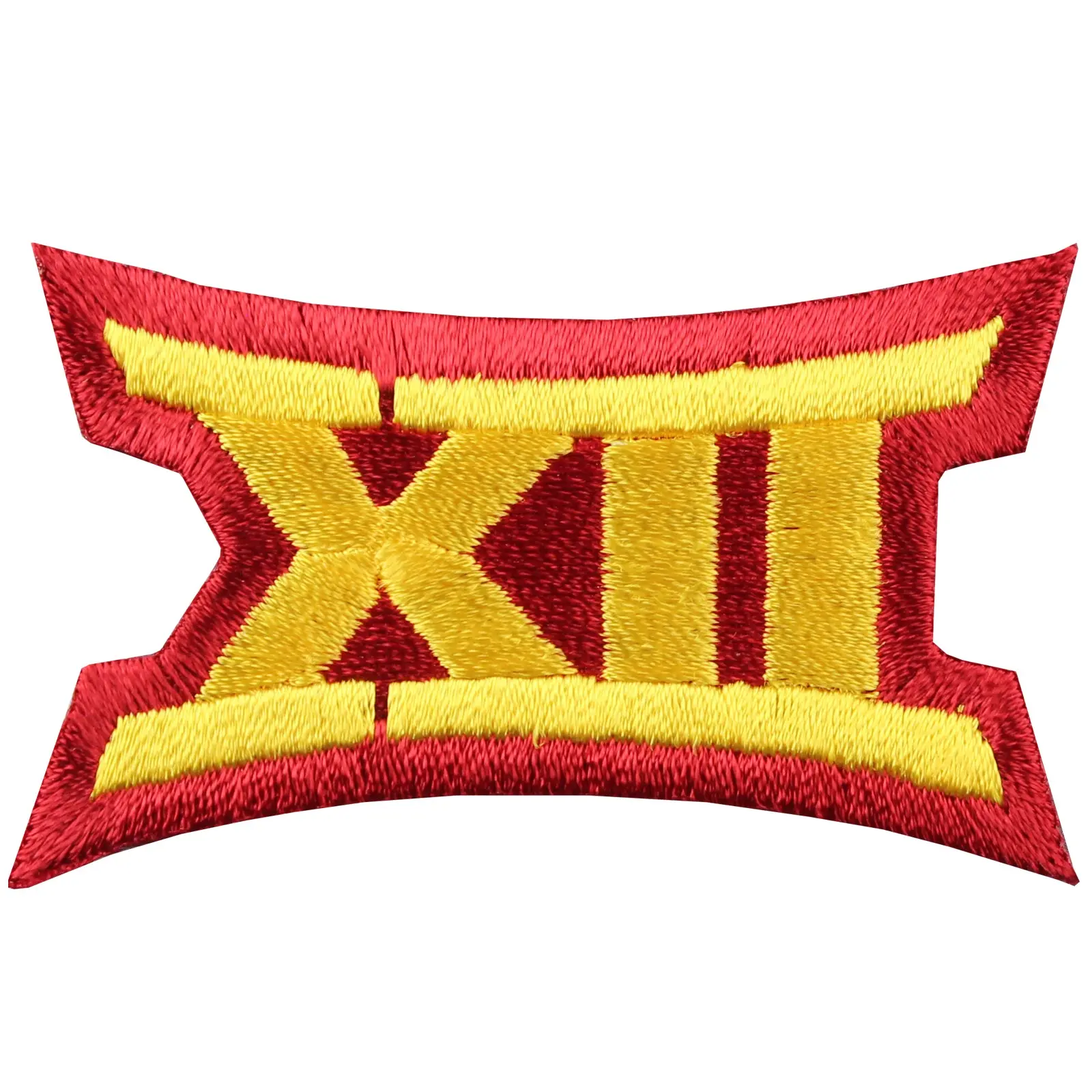 Iowa State University Big 12 XII Conference Gold Red Jersey Uniform Patch