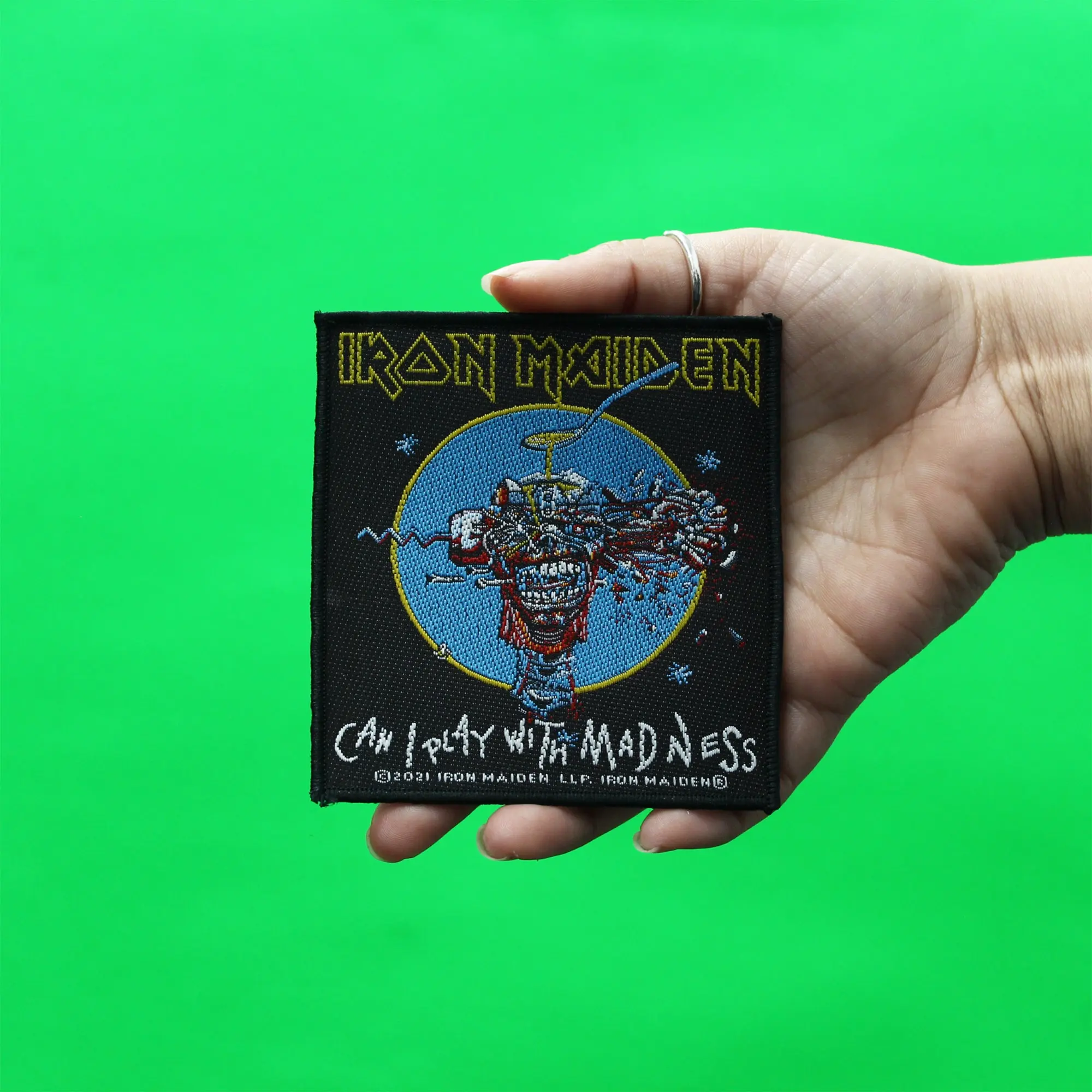 Iron Maiden Album Patch Can I Play With Madness Woven Sew On - Image 3