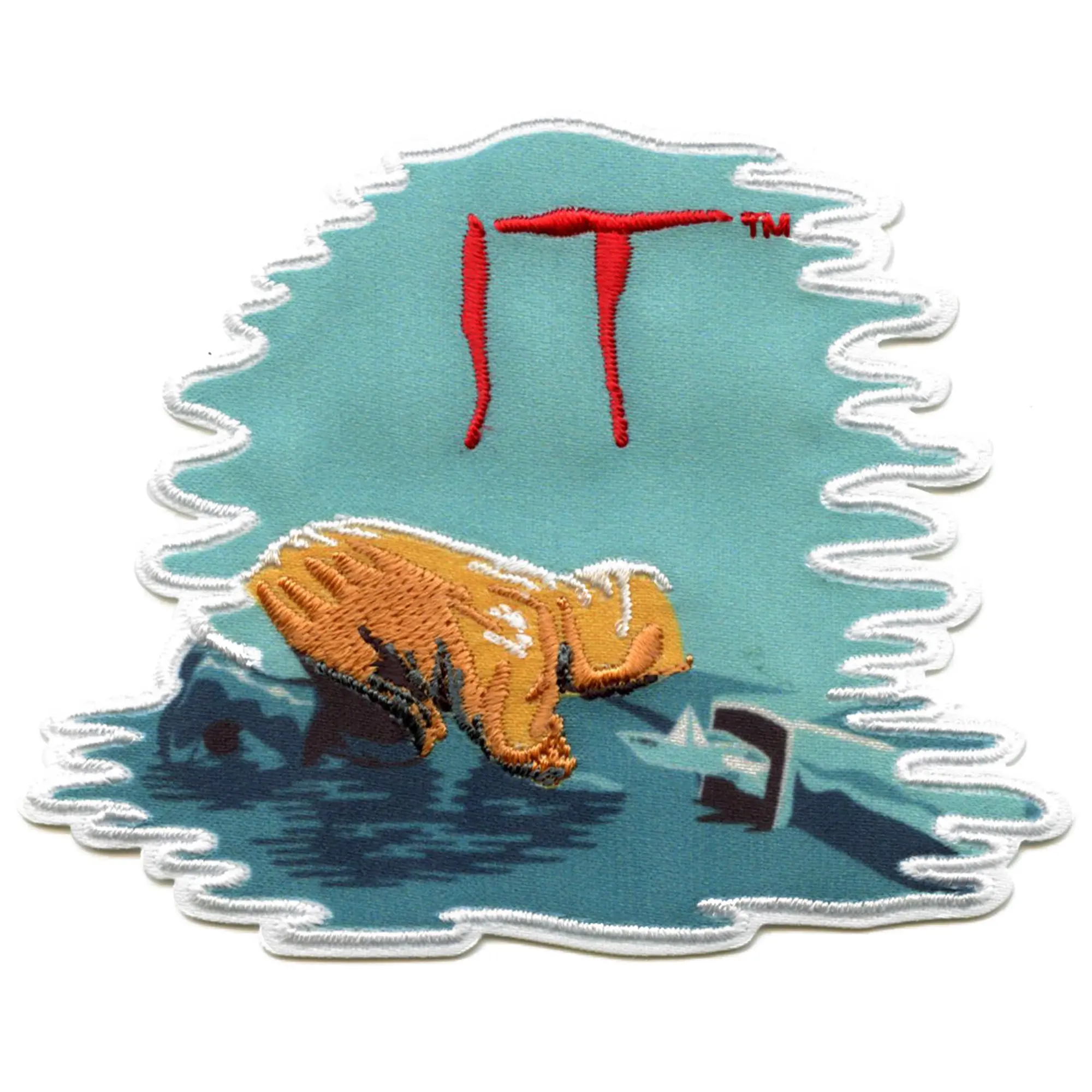 IT Georgie At Storm Drain Patch Horror Classic Embroidered Iron On