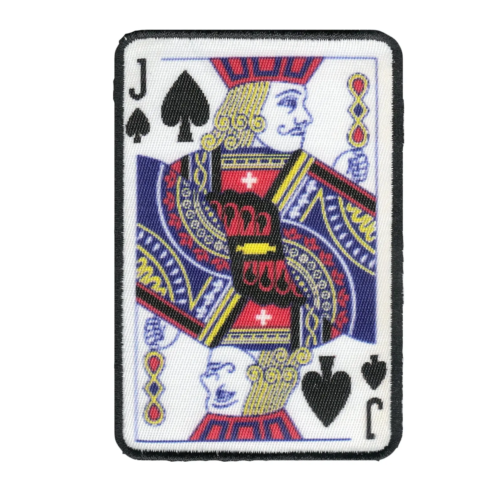 Jack Of Spades Card FotoPatch Game Deck Embroidered Iron On