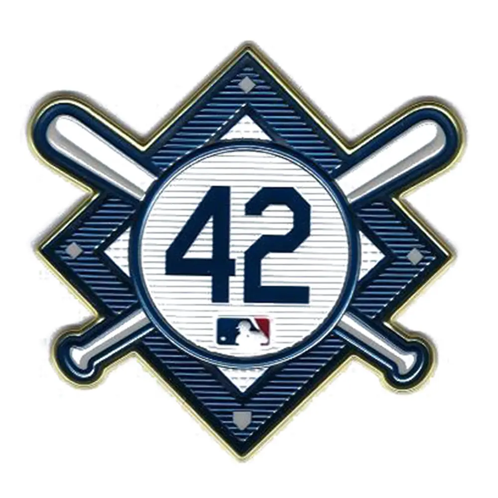 Jackie Robinson Day "42" TPU MLB Jersey Sleeve Patch (Dodgers)