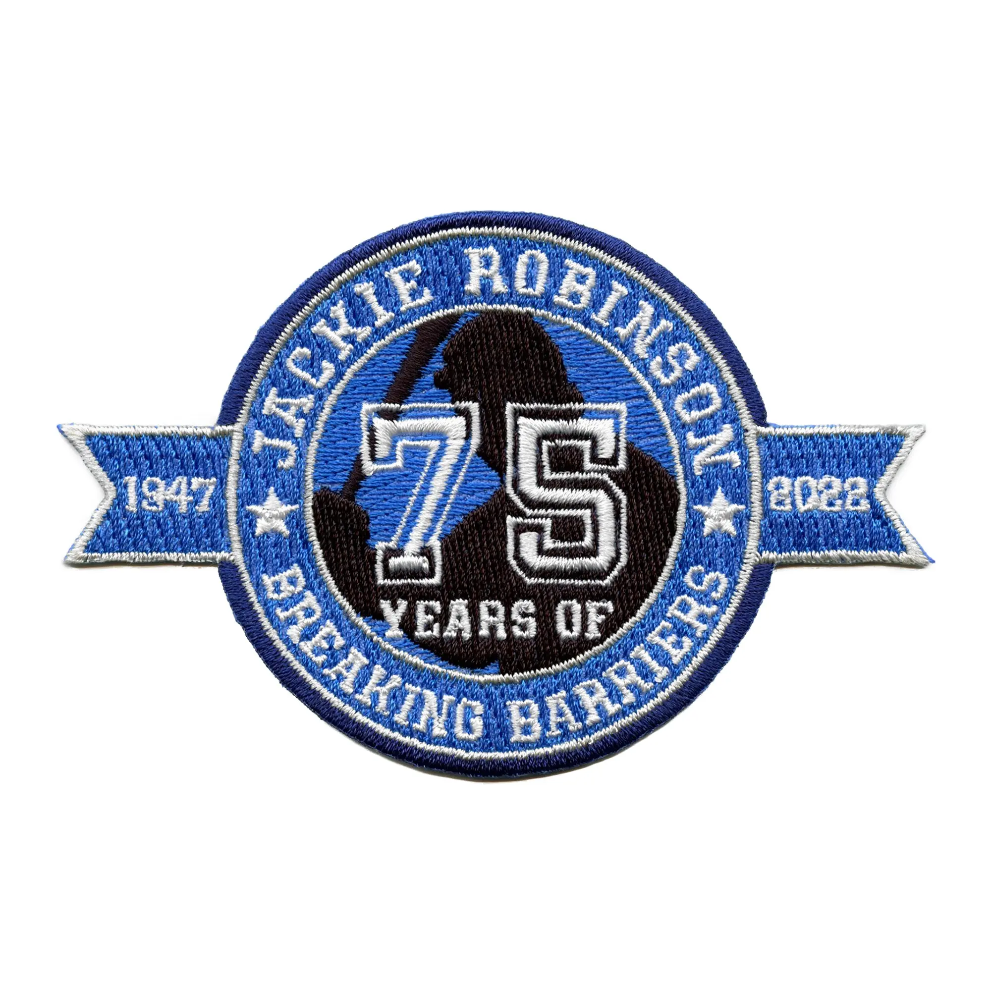 Jackie Robinson Day 75th Anniversary 2022 MLB Jersey Sleeve Patch Embroidered Iron On - Image 2