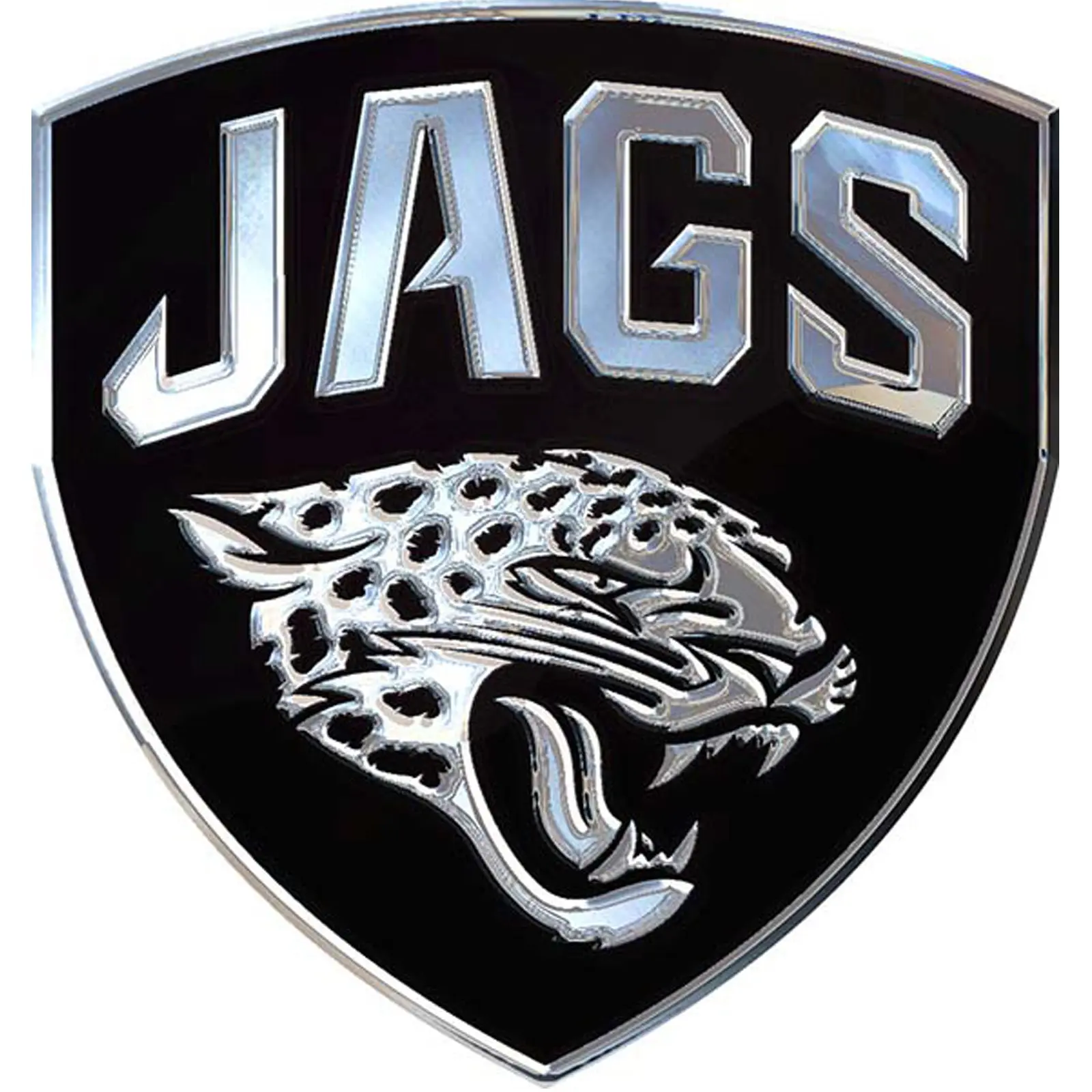 Jacksonville Jaguars Shield Solid Metal Auto Emblem