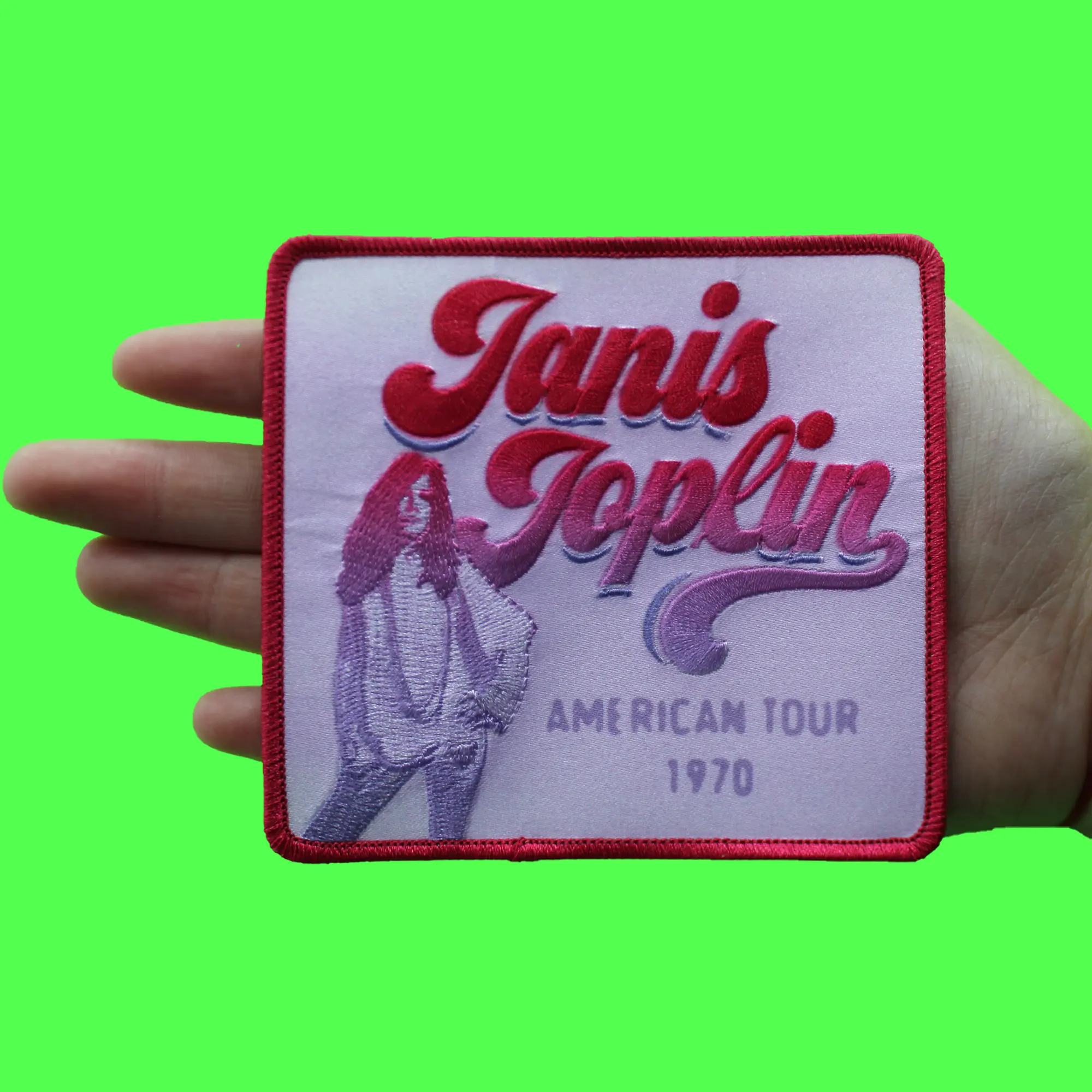 Janis Joplin American Tour 1970 Patch Legend Classic Rock Sublimated Embroidered Iron On - Image 2
