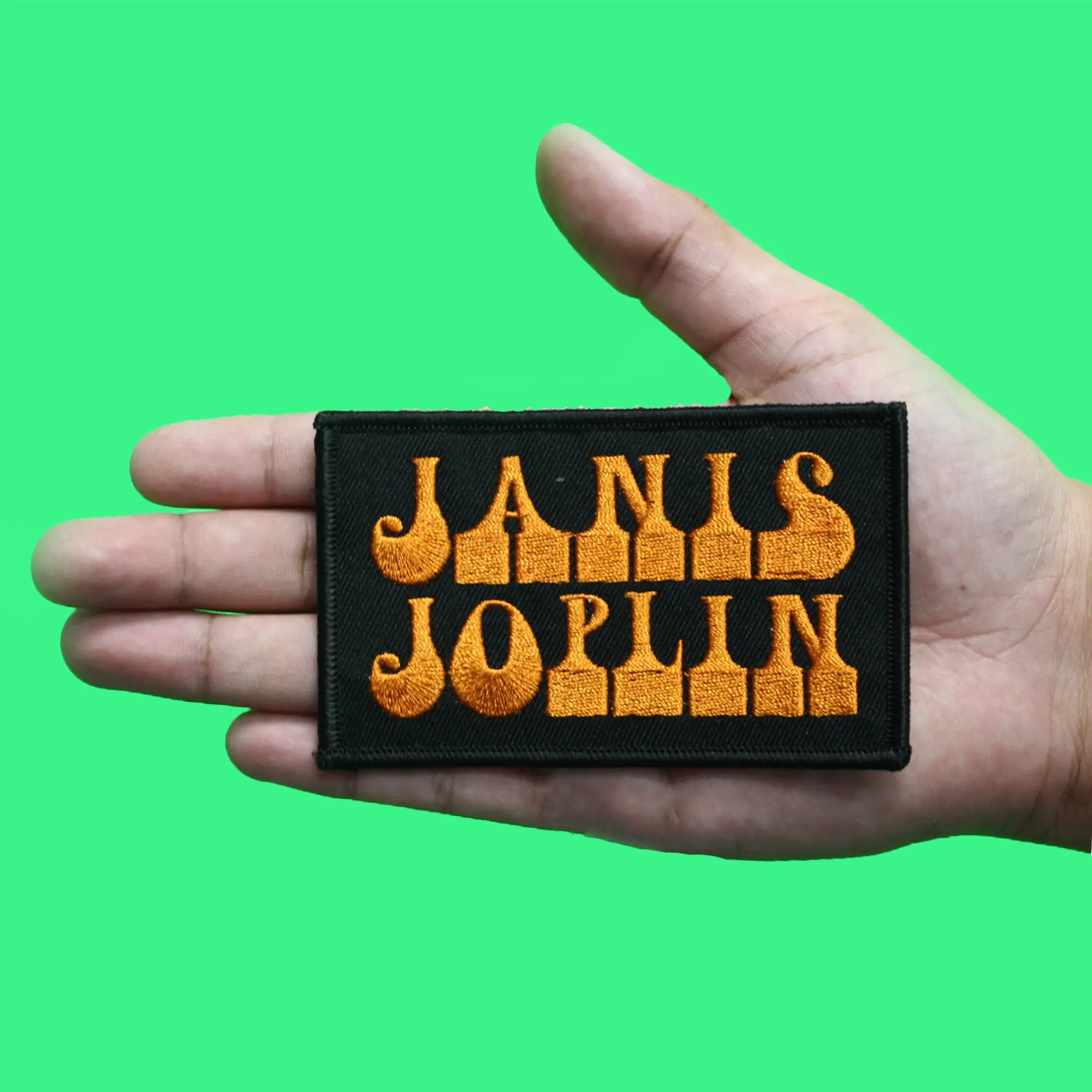 Janis Joplin Classic Logo Patch Woman Rock Legend Embroidered Iron On - Image 2