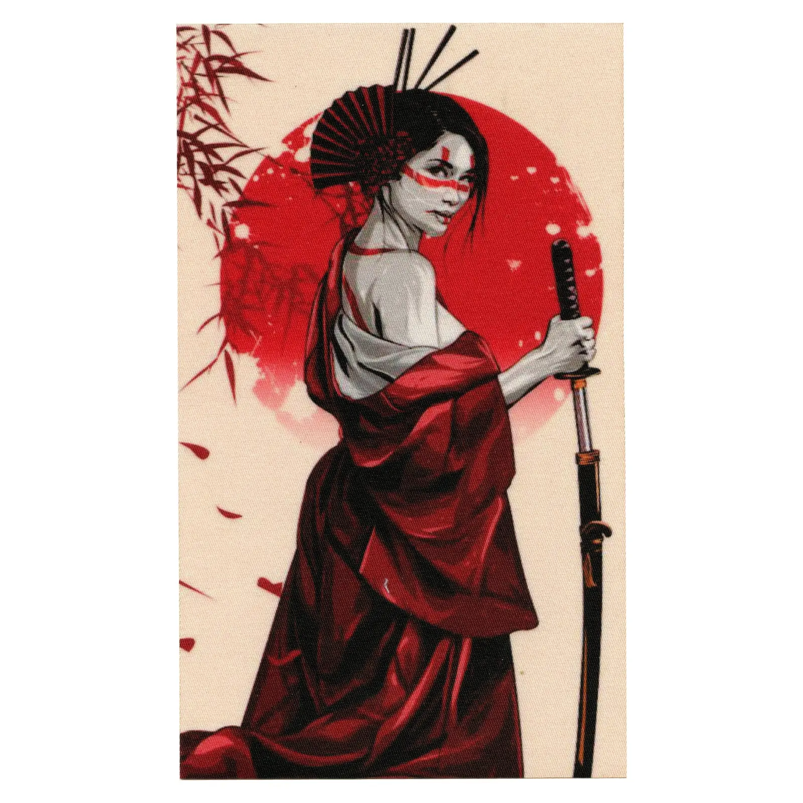 Japanese Bushi Female Samurai FotoPatch Back Patch XL Sublimated Iron-on