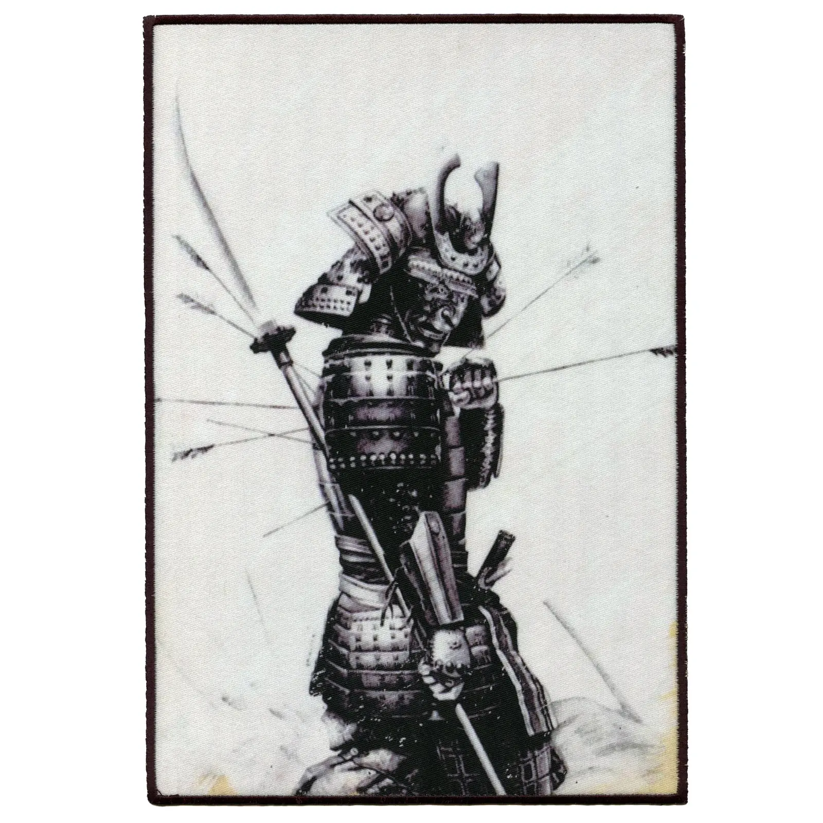 Japanese Bushi Samurai Arrows FotoPatch Back Patch XL Embroidered Iron-on
