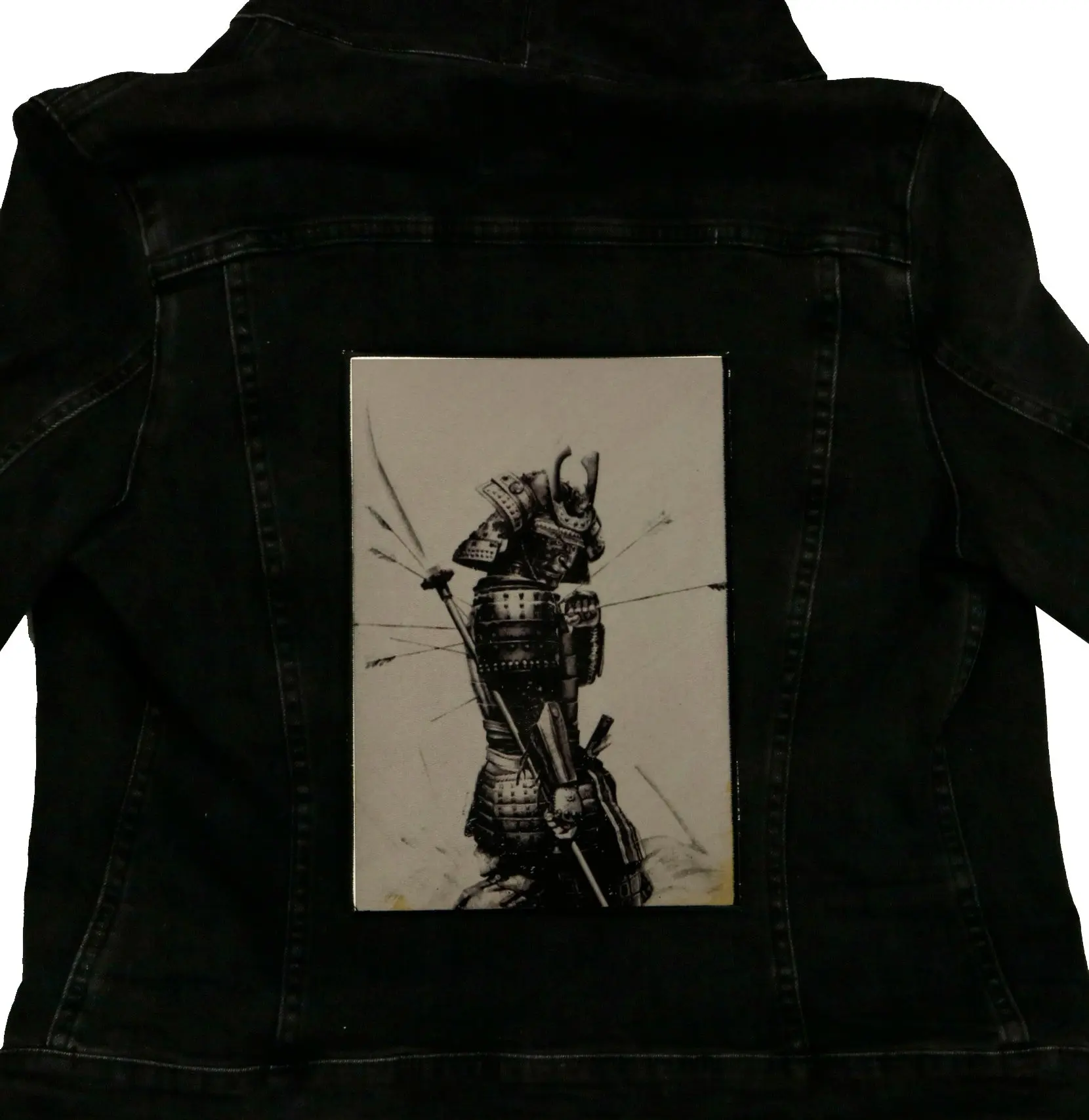 Japanese Bushi Samurai Arrows FotoPatch Back Patch XL Embroidered Iron-on - Image 2