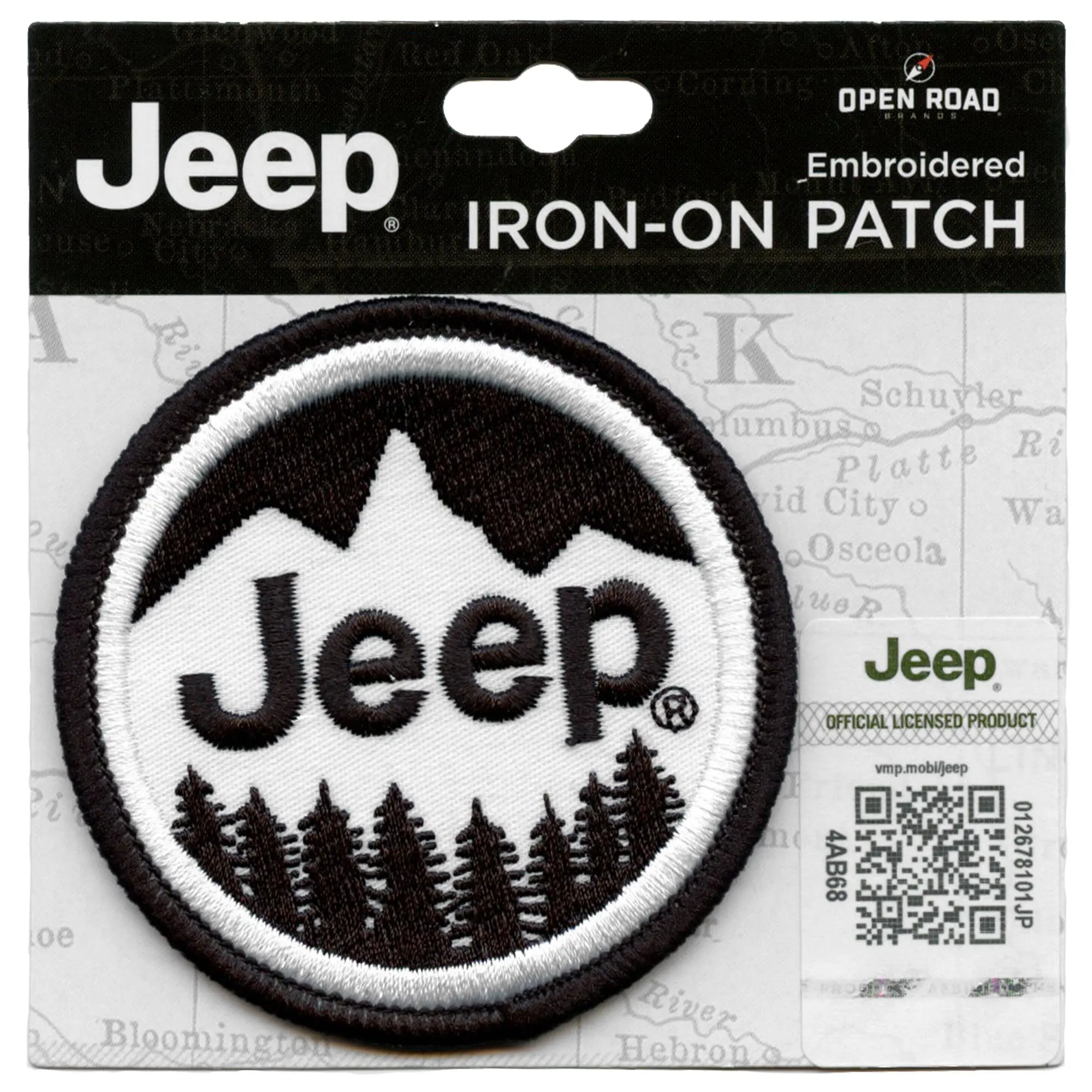 Jeep Car Logo Patch Open Road Mountain Forrest Embroidered Iron On - Image 2