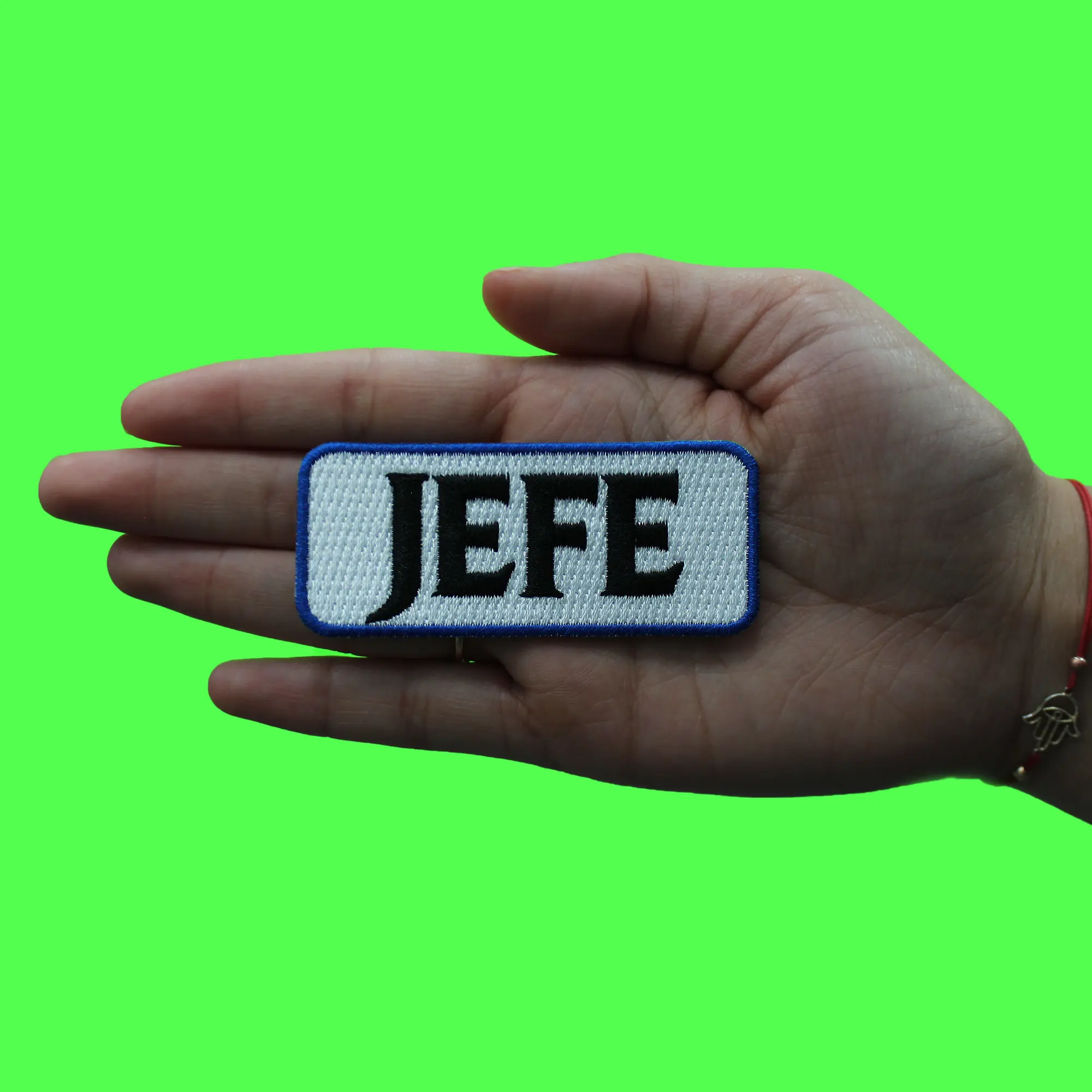 JEFE Blue Tag Patch Mexican Dad Boss Embroidered Iron On - Image 2