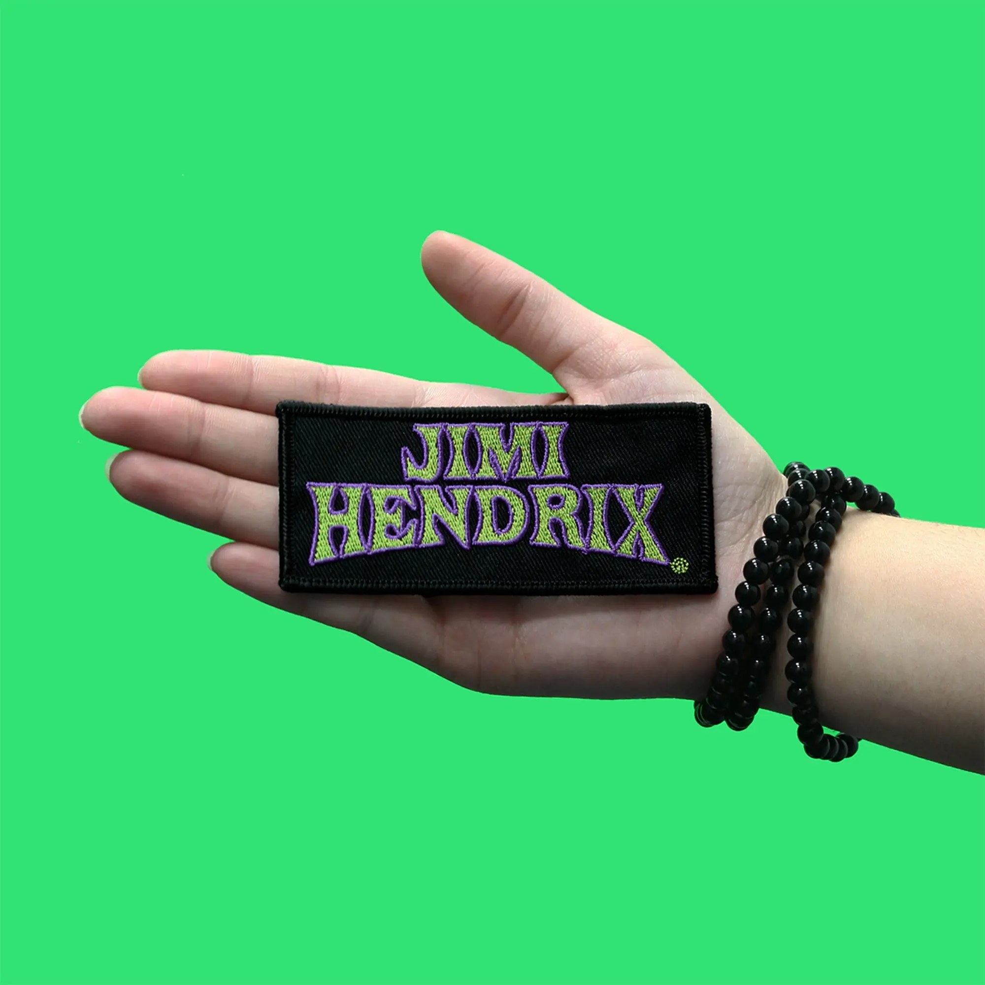 Jimi Hendrix Neon Logo Patch American Legend Retro Embroidered Iron On - Image 2
