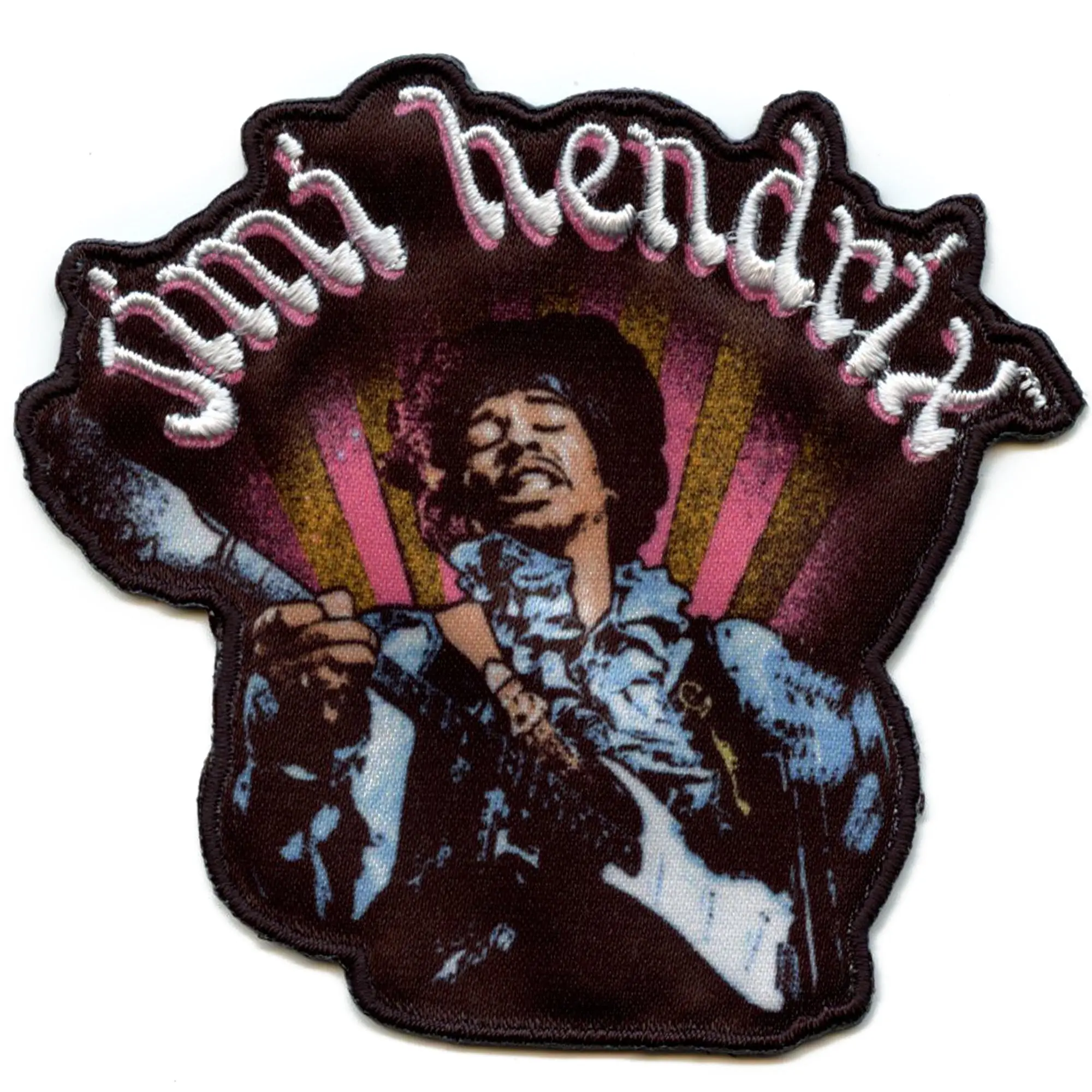 Jimi Hendrix Rays Patch American 60's Songwriter Sublimated Embroidered Iron On