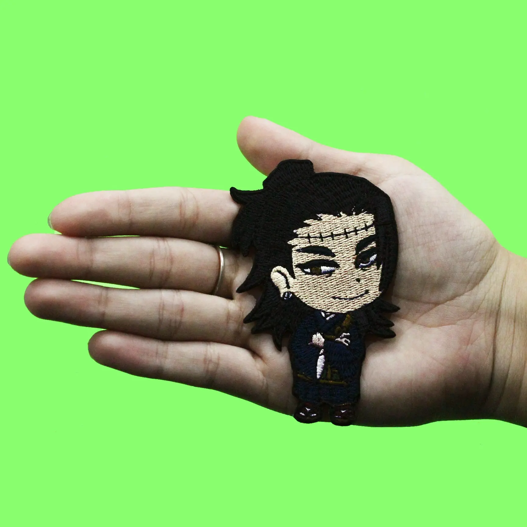 Jujutsu Kaisen Geto Suguru Patch Chibi Curse Embroidered Iron On - Image 2