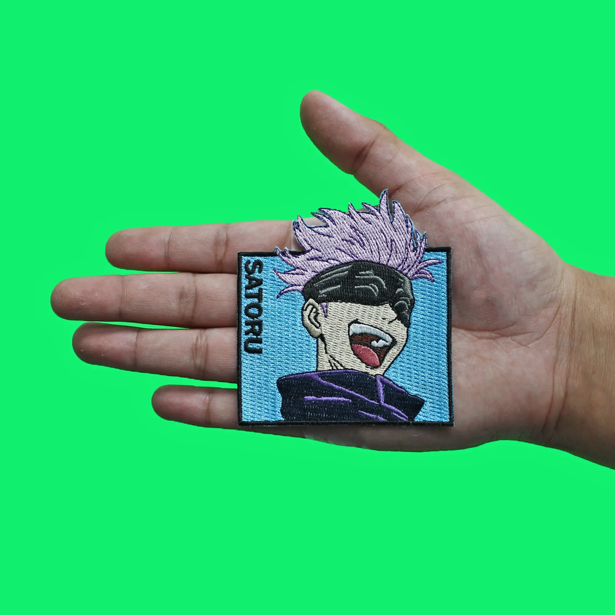 Jujutsu Kaisen Satoru Patch High School Blindfold Embroidered Iron On - Image 2