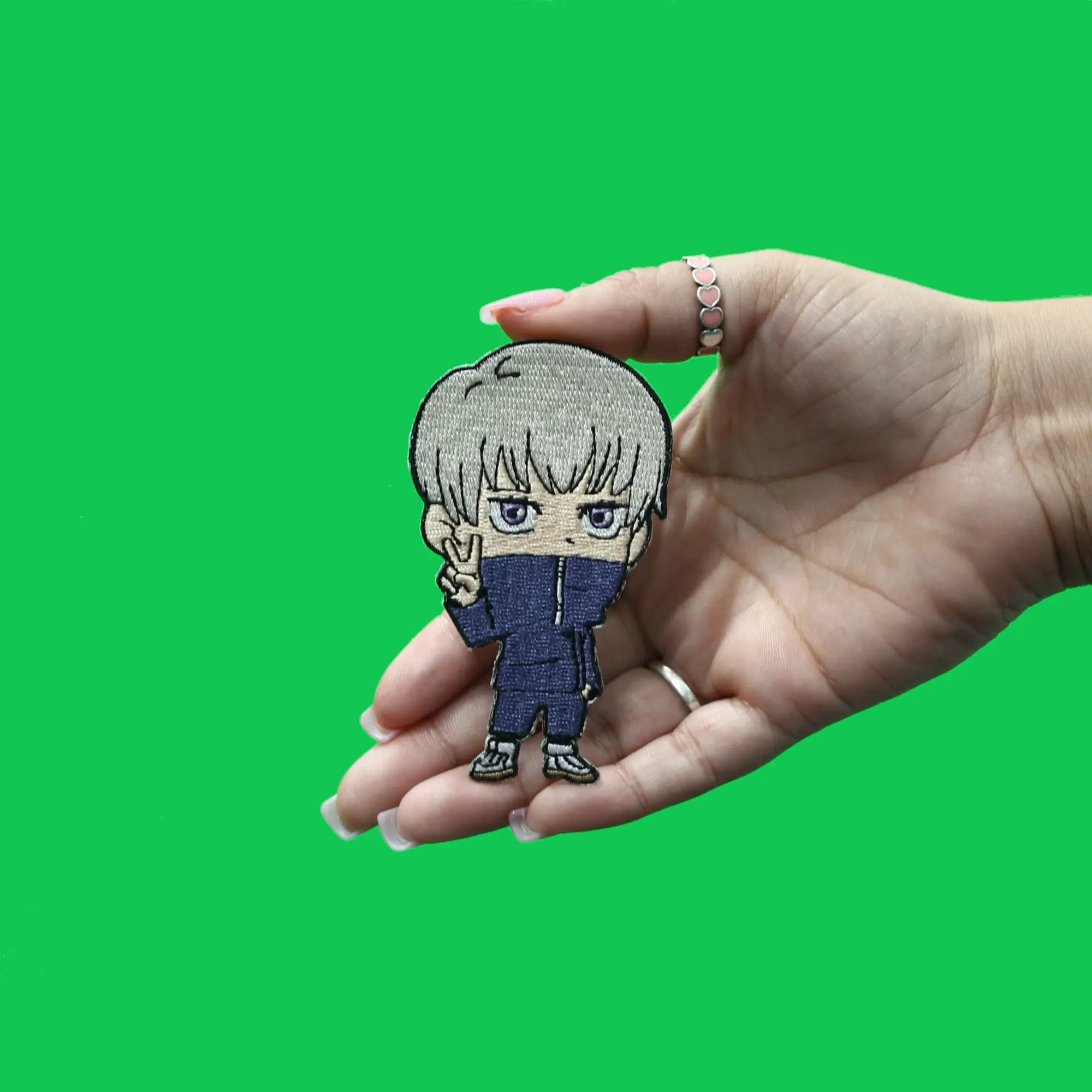 Jujutsu Kaisen Toge Chibi Patch Demon Hunter Hero Embroidered Iron On - Image 2
