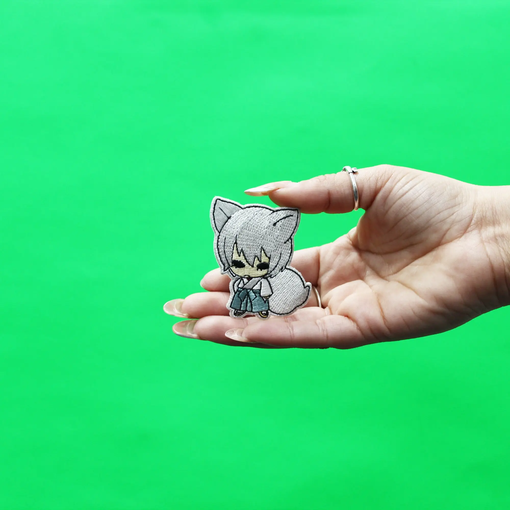 Kamisama Kiss Tomoe Patch Chibi Fox Embroidered Iron On - Image 2