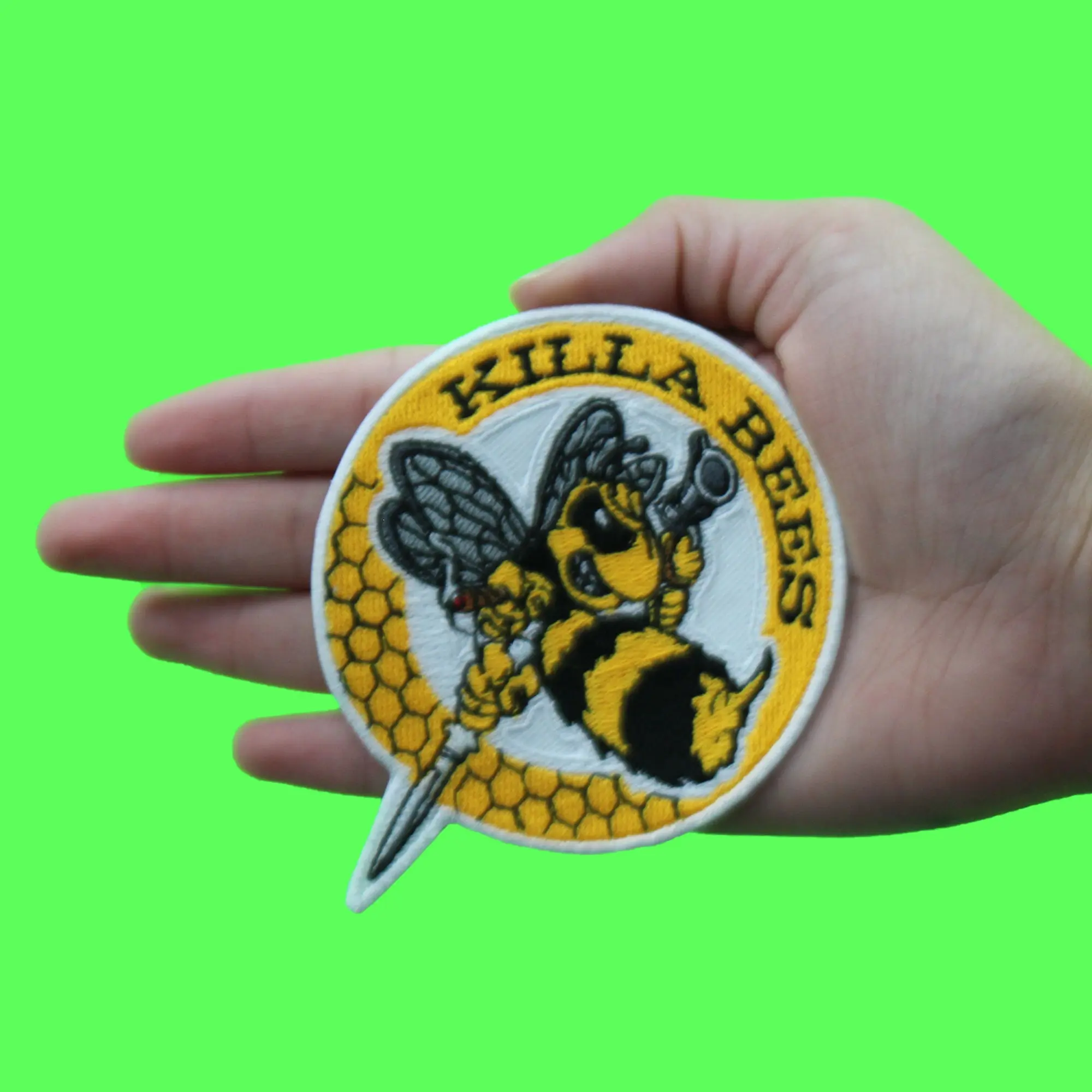 Killa Bees Rap Patch Hip Hop Music Embroidered Iron On - Image 2