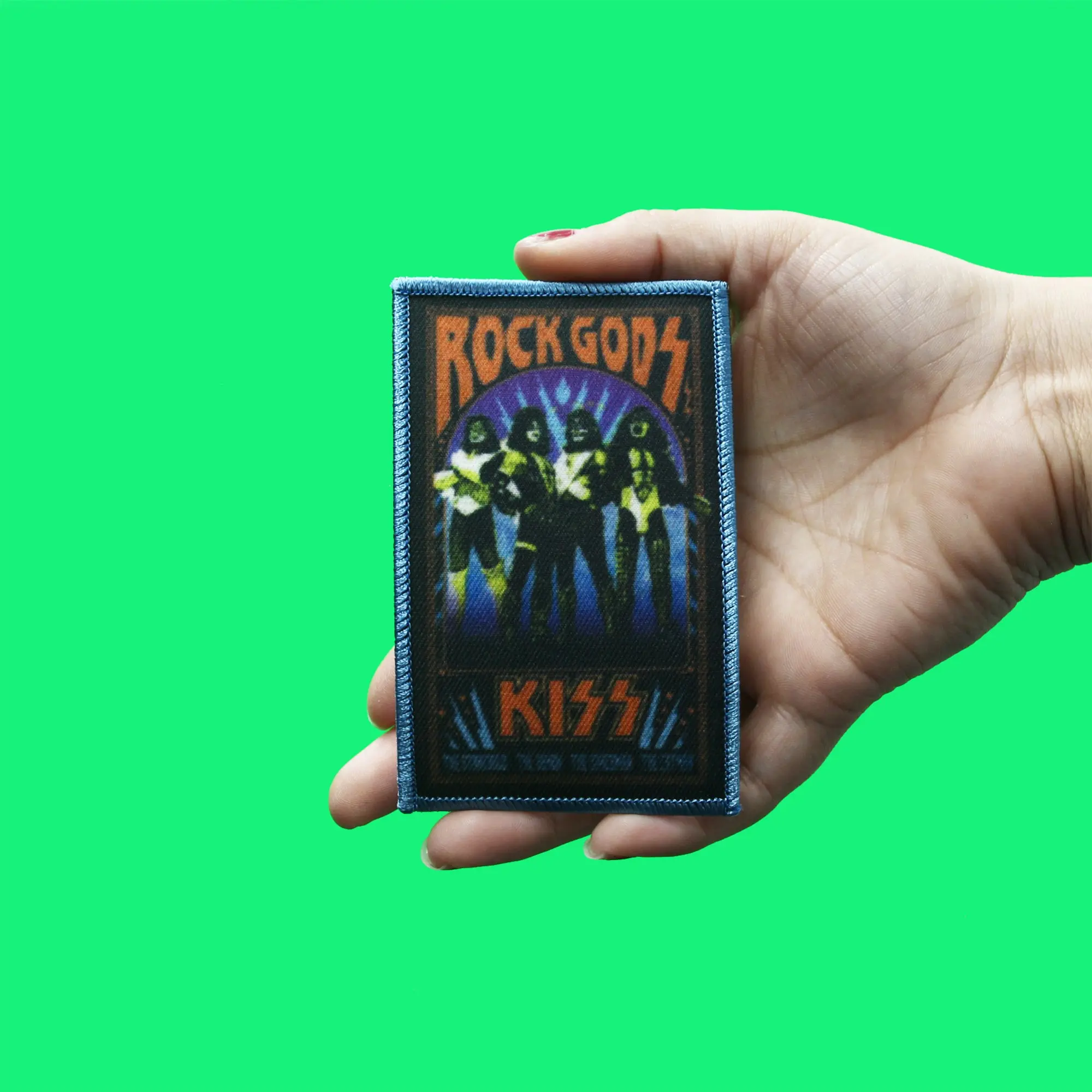 KISS Patch Rock Gods Patch Promo Poster Art Embroidered Iron On - Image 2