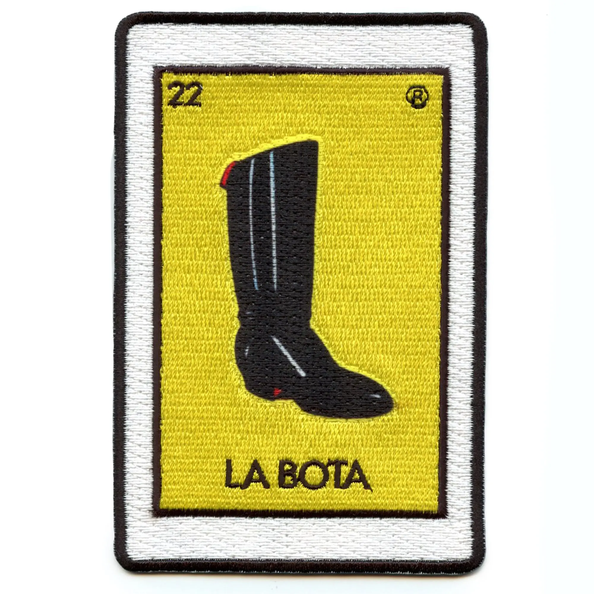 La Bota 22 Patch Boot Mexican Loteria Card Sublimated Embroidery Iron On - Image 2