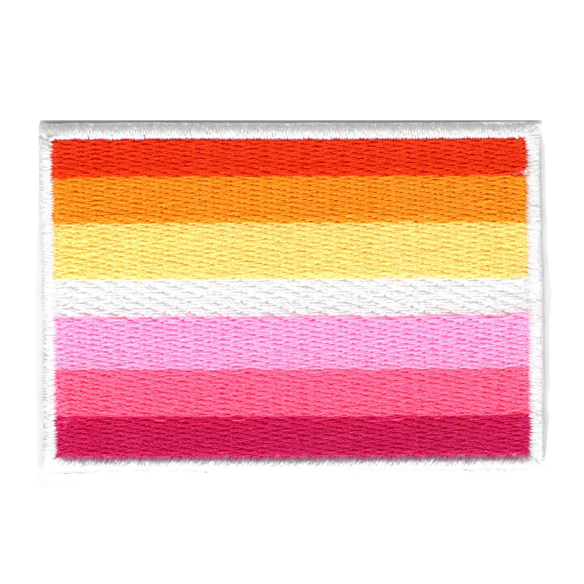 Lesbian Pride Flag Patch LGBTQ+ Embroidered Iron On